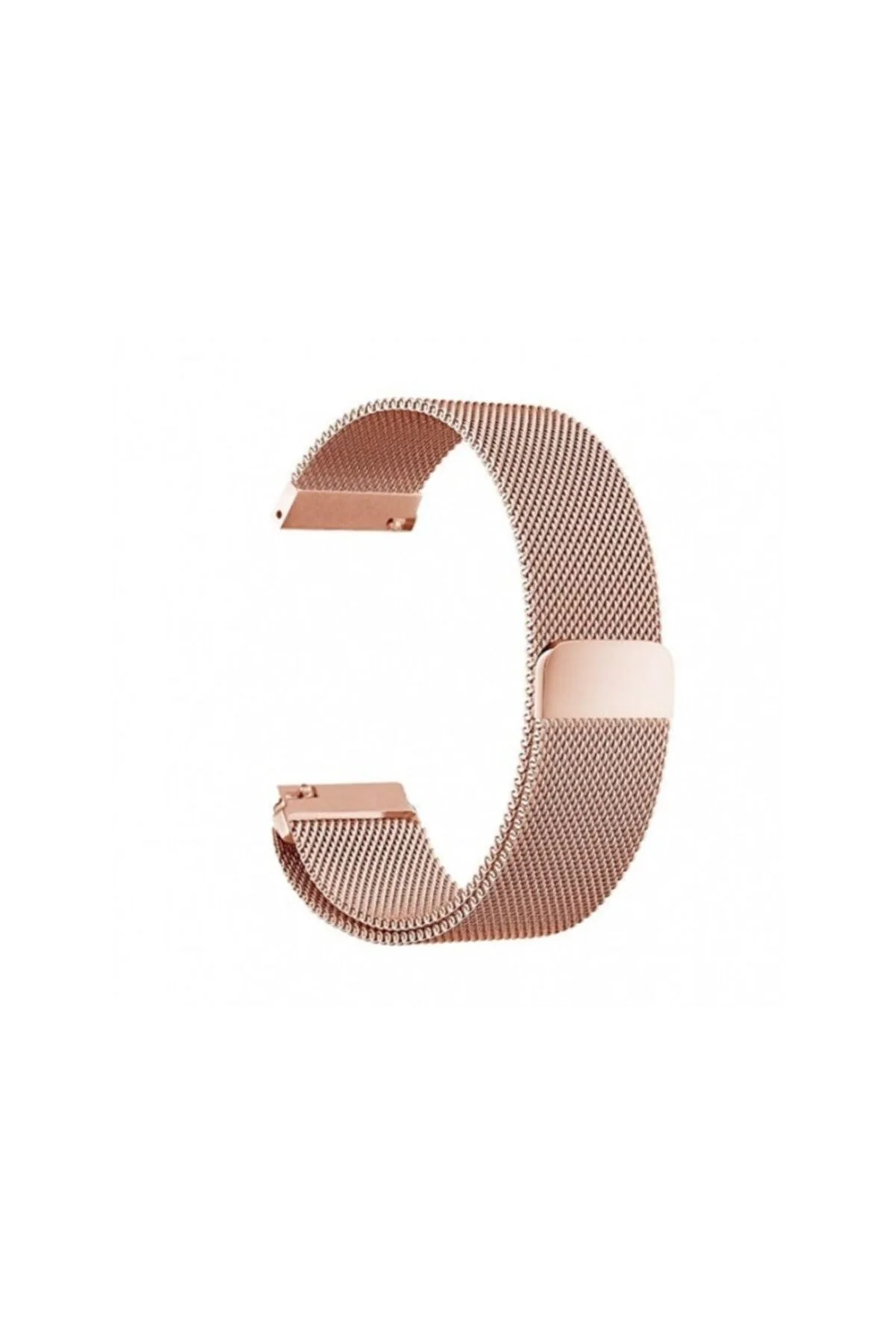 Honor Magicwatch 2 46 Mm Için Metal Mıknatıslı Milanese Kordon Rose Gold