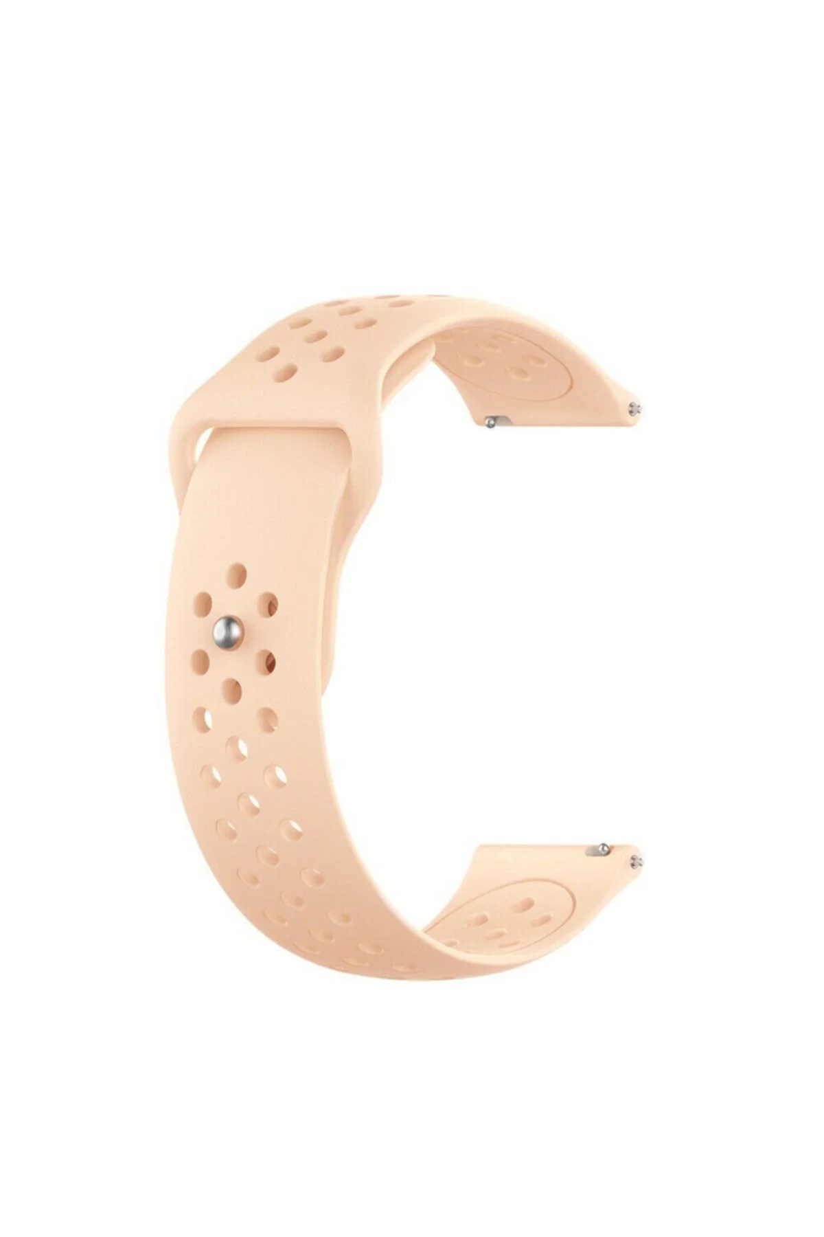 Honor Magicwatch 2 46 Mm Için Delikli Silikon Kordon Somon