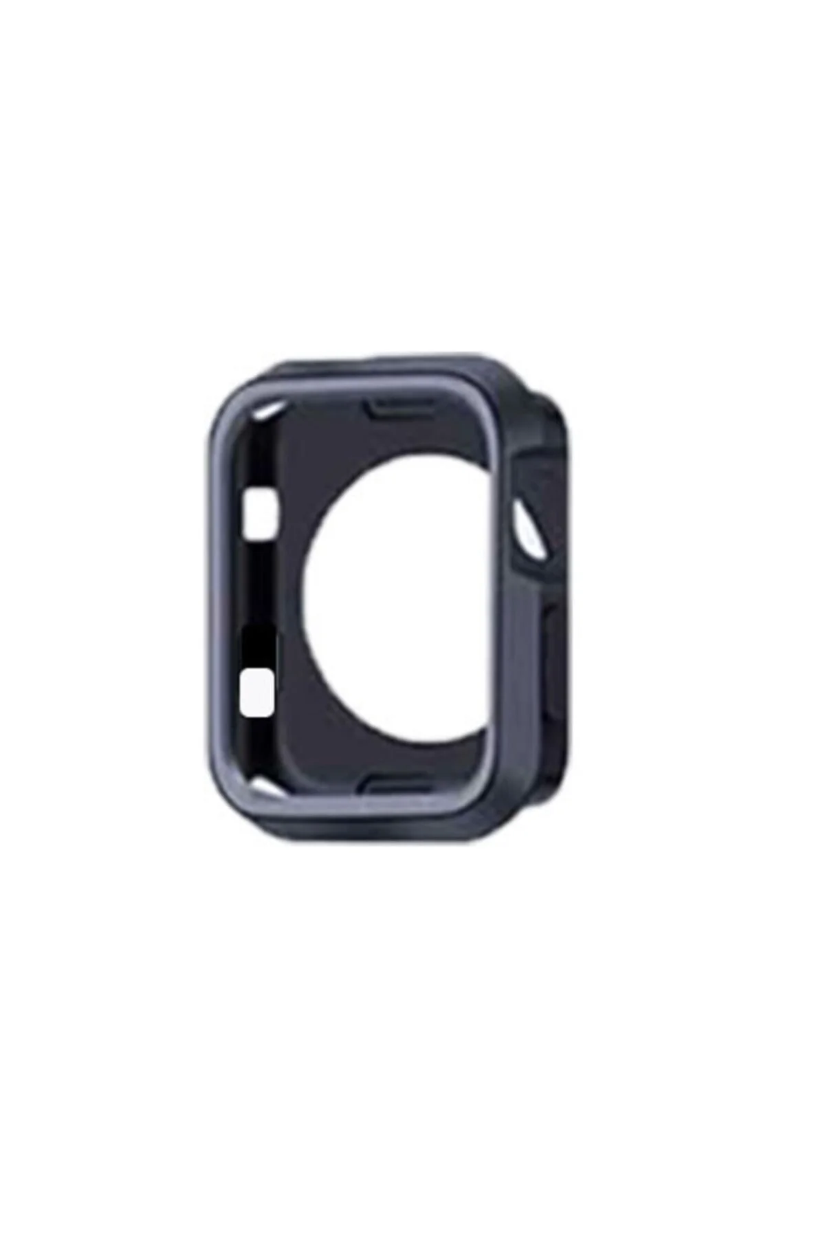 Apple Watch Seri 1 2 3 Için 38 Mm Siyah Gri Iki Renkli Silikon Tpu Kılıf