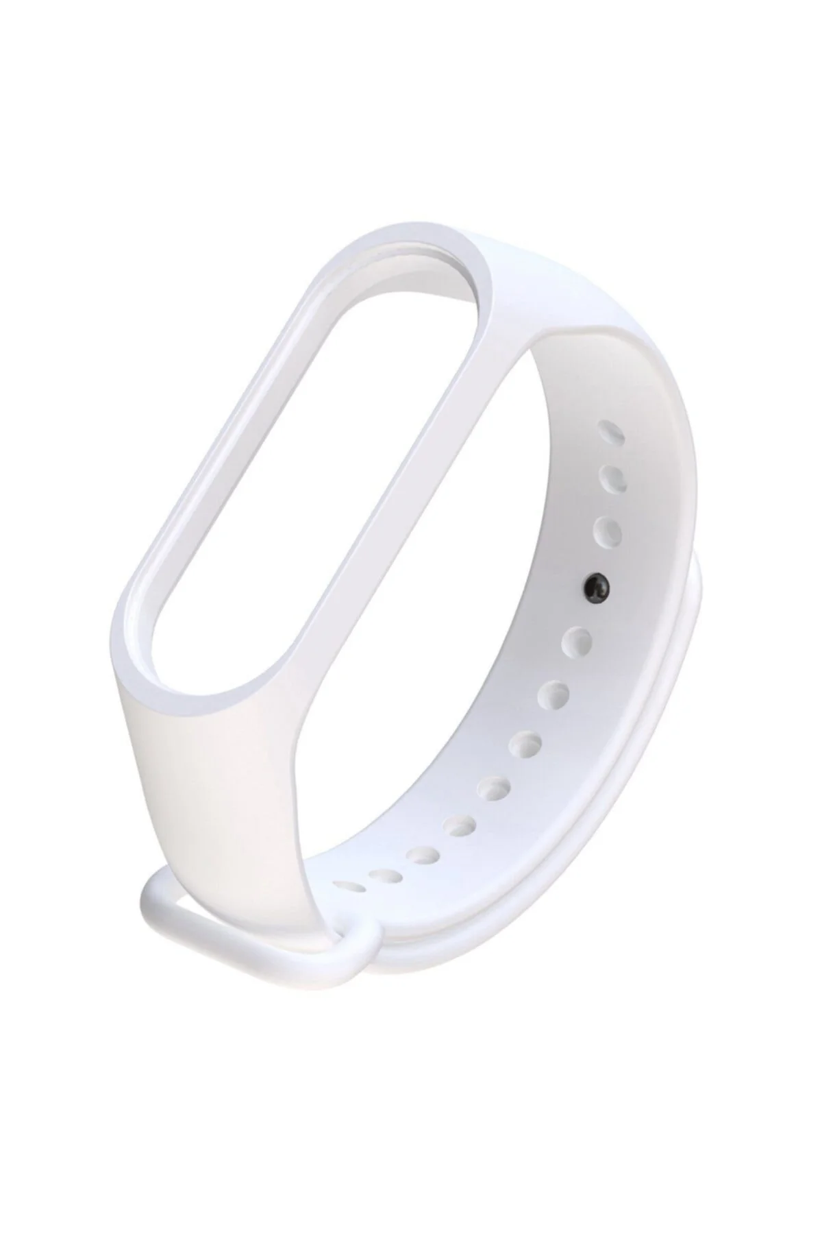Xiaomi Mi Band 3 4 Uyumlu Silikon Kordon Kayış Beyaz