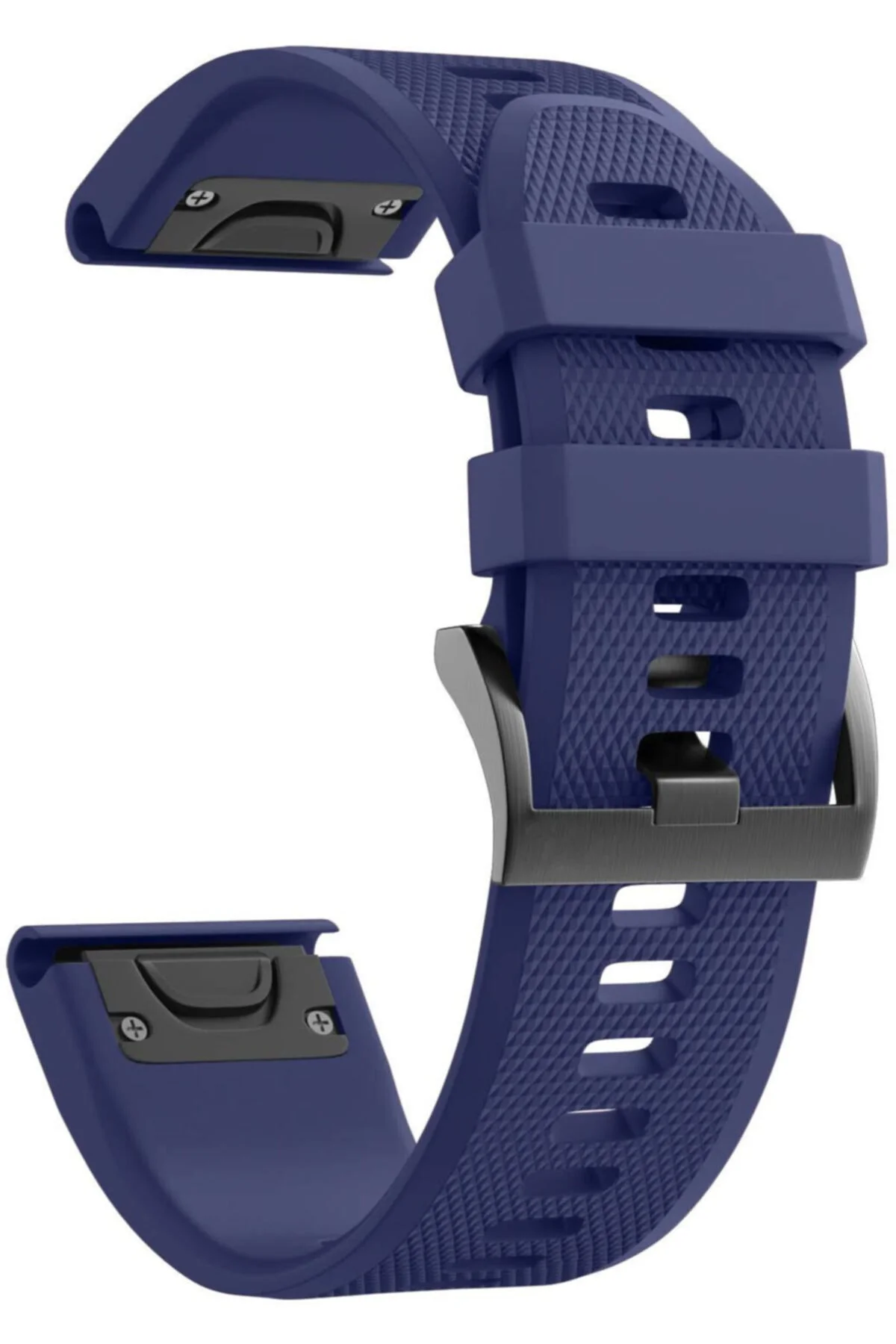 Garmin Quatix 6x Solar Için Quick Fit Özellikli Silikon Kordon Lacivert