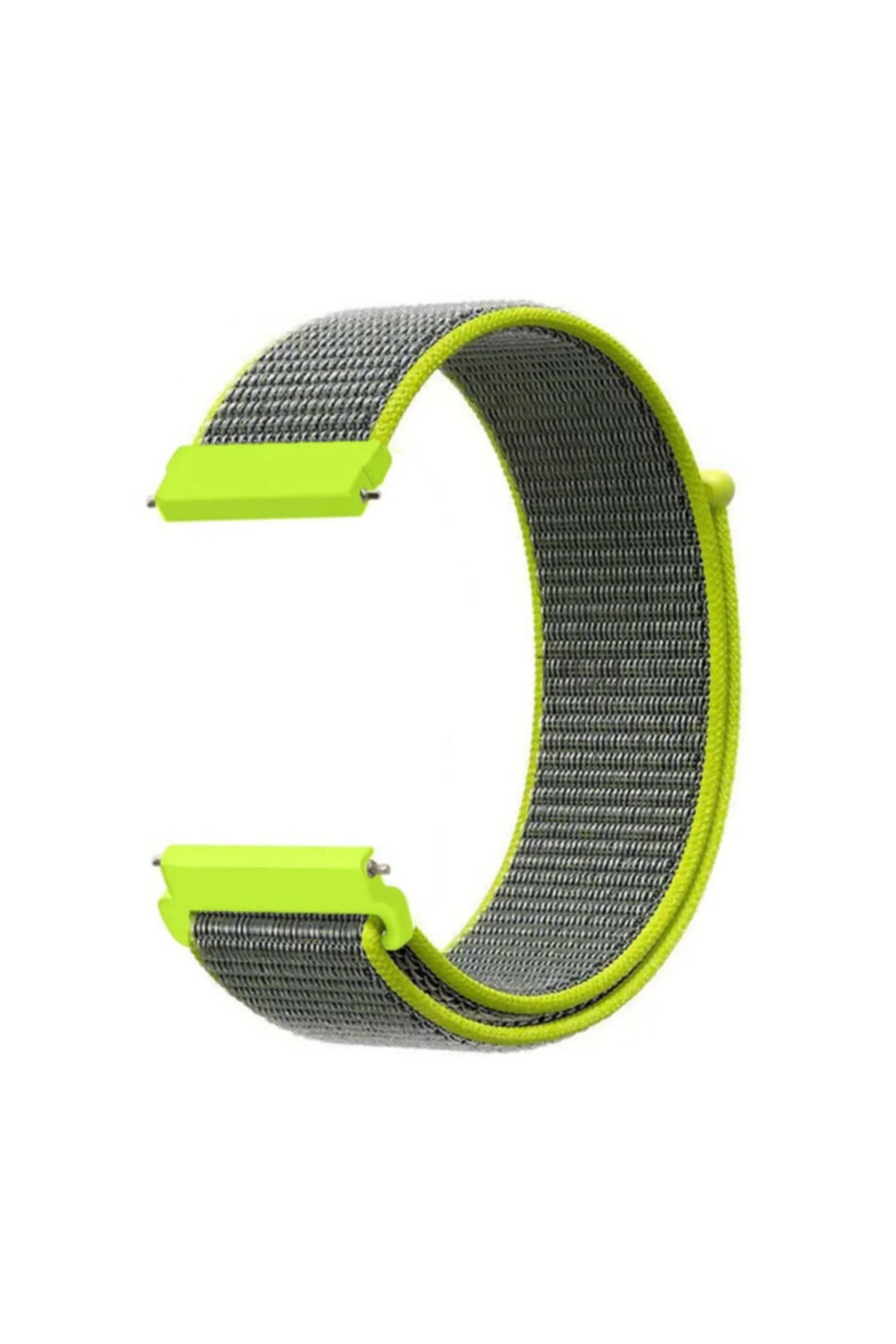 Amazfit Gtr 47 Mm(A1902) Için Dokuma Kordon Neon Green