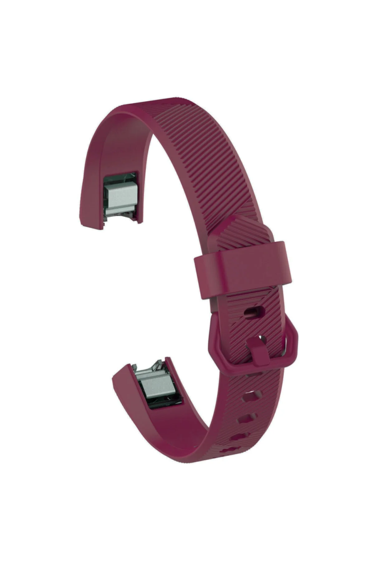 Fitbit Alta Hr Uyumlu Small Beden(S SIZE) Tokalı Silikon Kordon Bordo