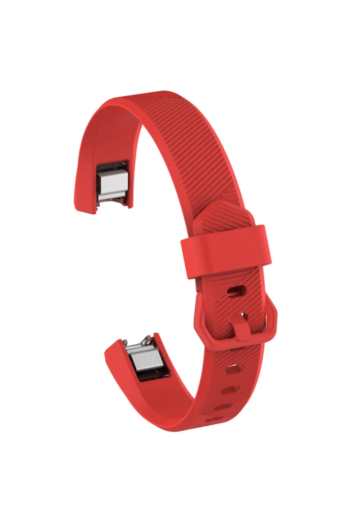 Fitbit Alta Uyumlu Small Beden(S SIZE) Tokalı Silikon Kordon Kırmızı