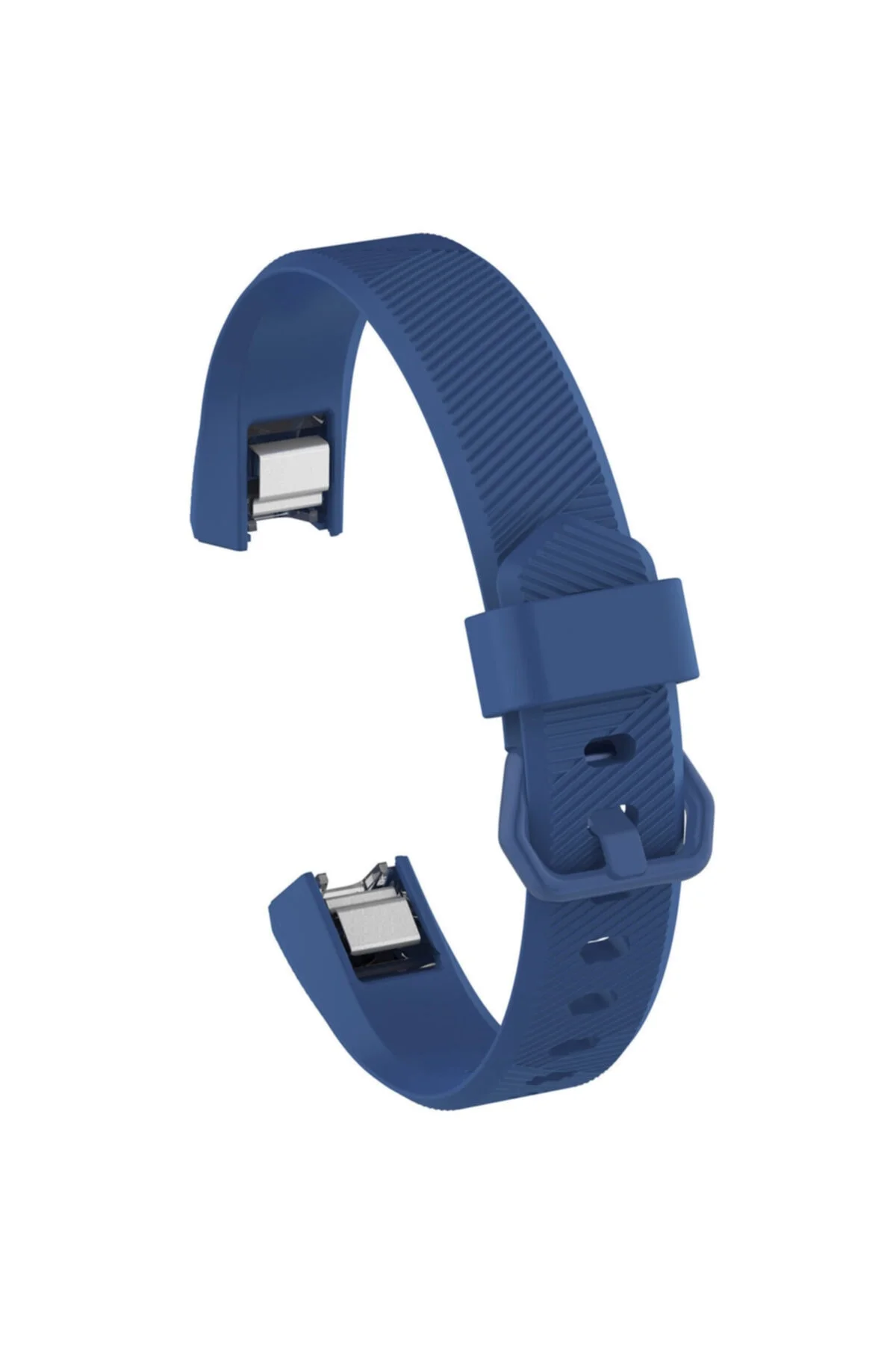 Fitbit Alta Hr Uyumlu Large Beden(L SIZE) Tokalı Silikon Kordon Lacivert