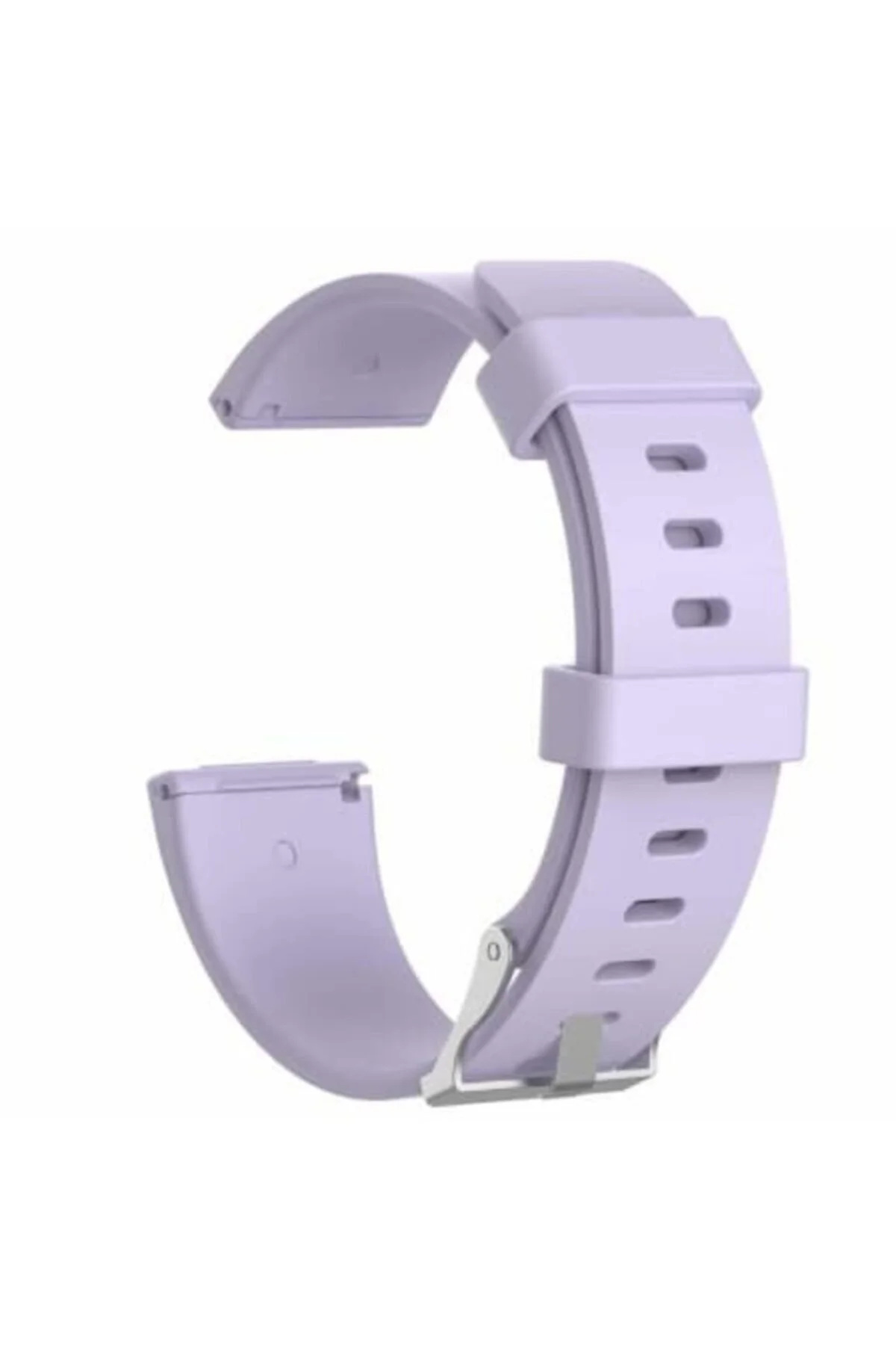 Fitbit Versa Fb504 - Versa 2 Fb507 - Versa Lite Fb415 Için Large Beden (L SIZE) Silikon Kordon Lila