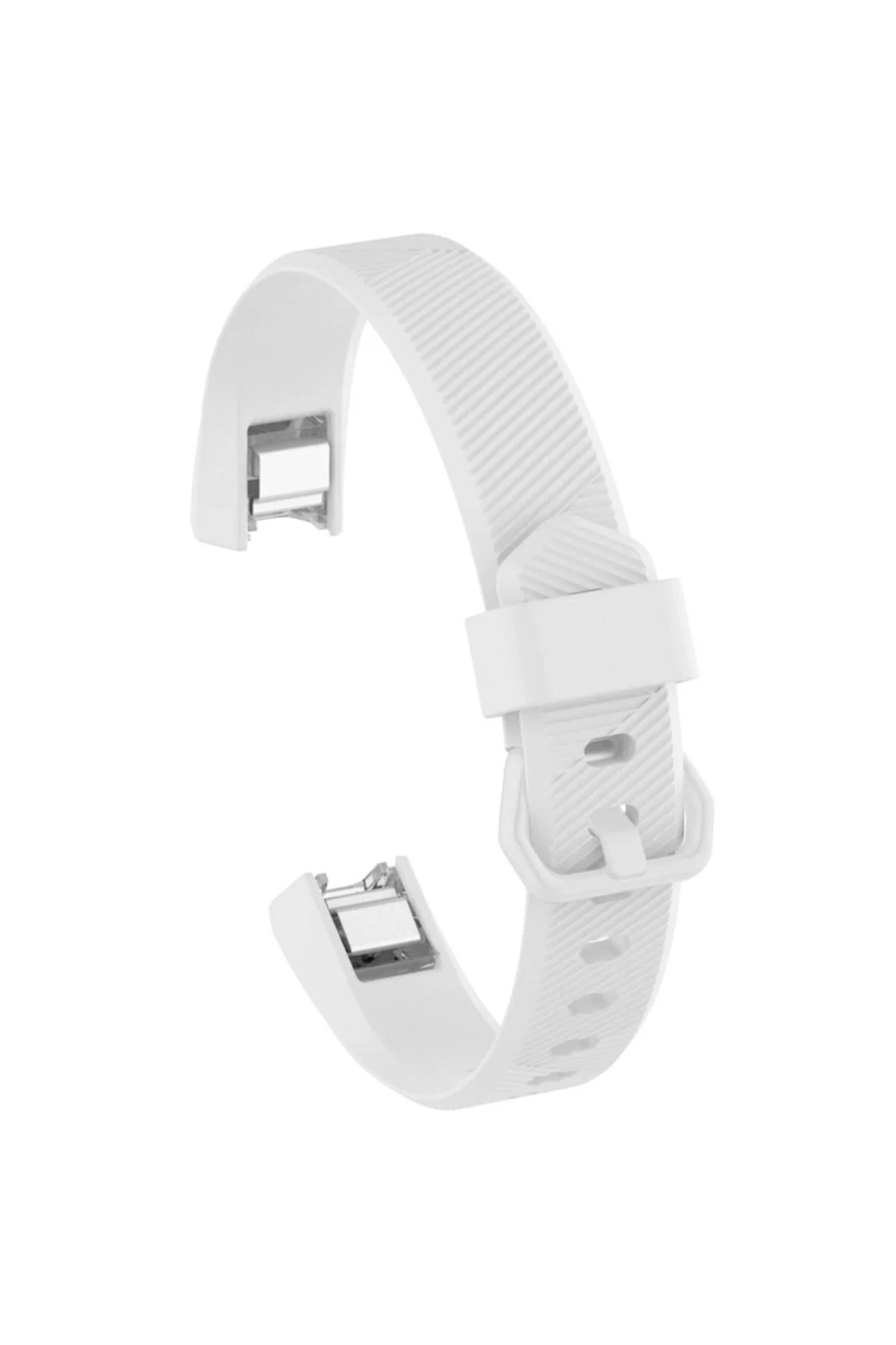 Fitbit Alta Hr Uyumlu Small Beden(S SIZE) Tokalı Silikon Kordon Beyaz