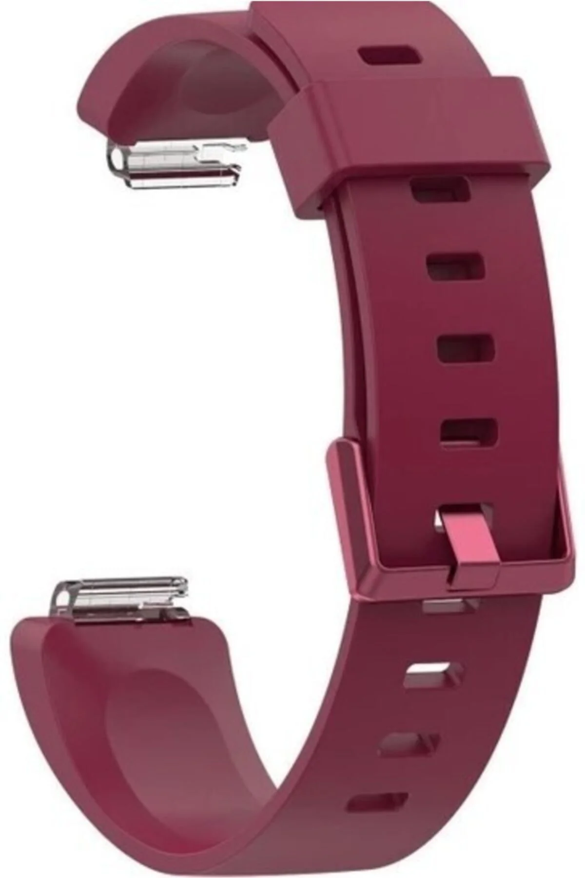 Fitbit Ace 2 Uyumlu Large Beden(l Sıze) Silikon Kordon Bordo