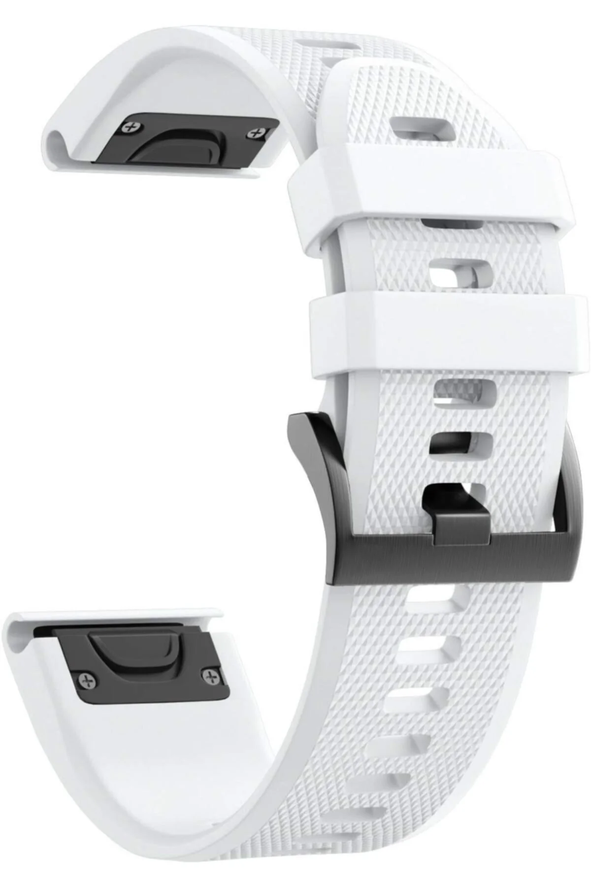 Garmin Descent Mk1 Uyumlu Quick Fit Özellikli Silikon Kordon Beyaz