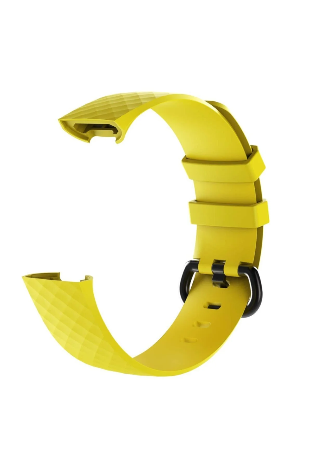Fitbit Charge 4 Uyumlu Small Beden(s Sıze) Silikon Kordon Sarı - Markacase Görsel 2