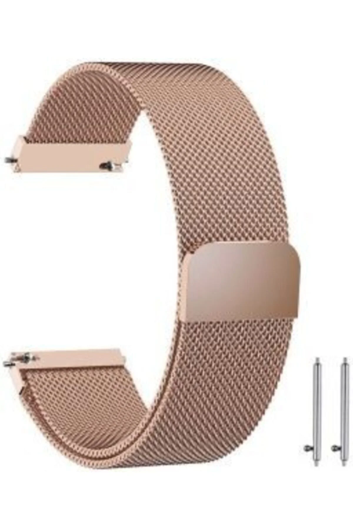 Amazfit Bip Uyumlu Milanese Metal Kordon Kordon - Rose Gold