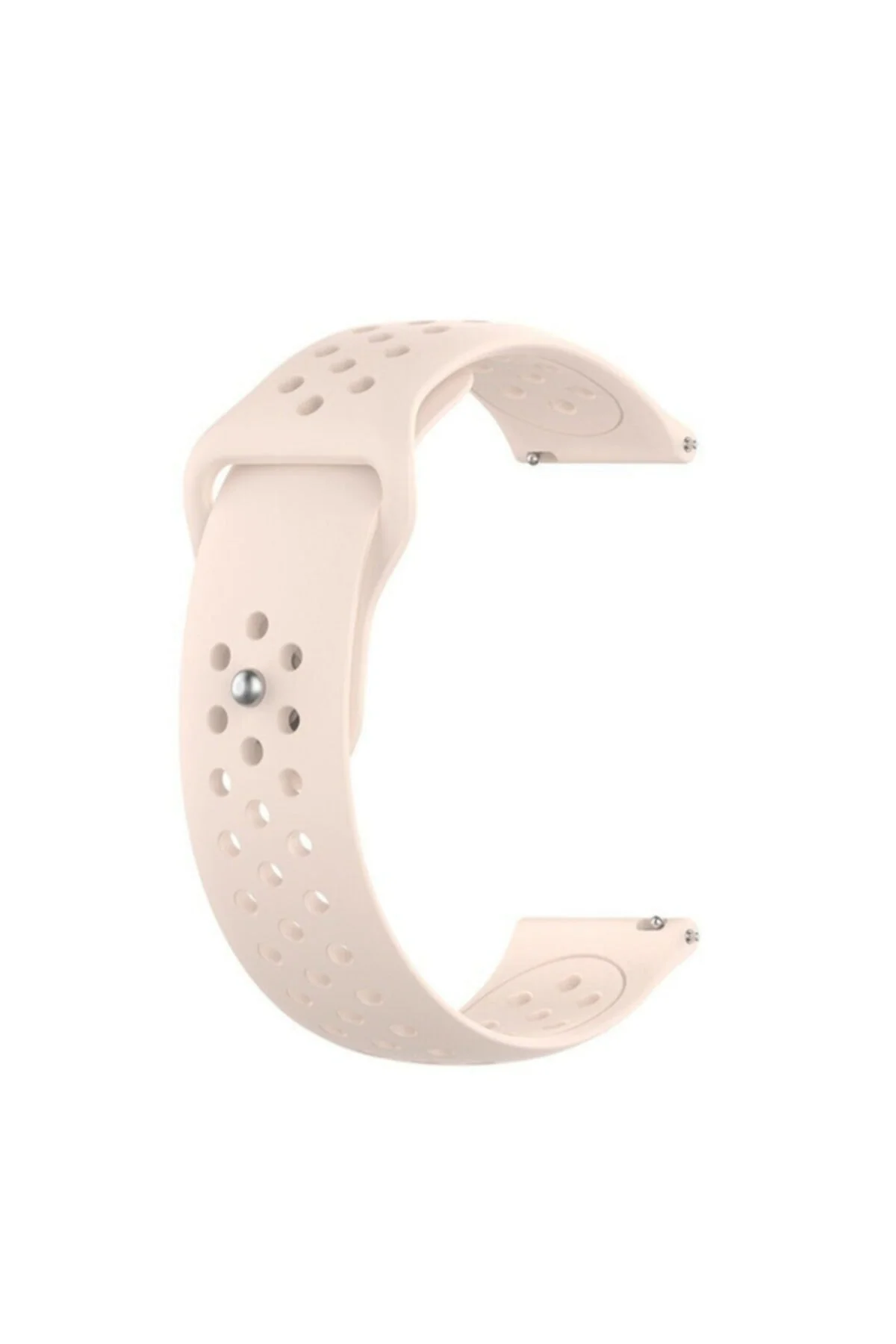 Amazfit Bip S Lite Için Delikli Silikon Kordon Somon