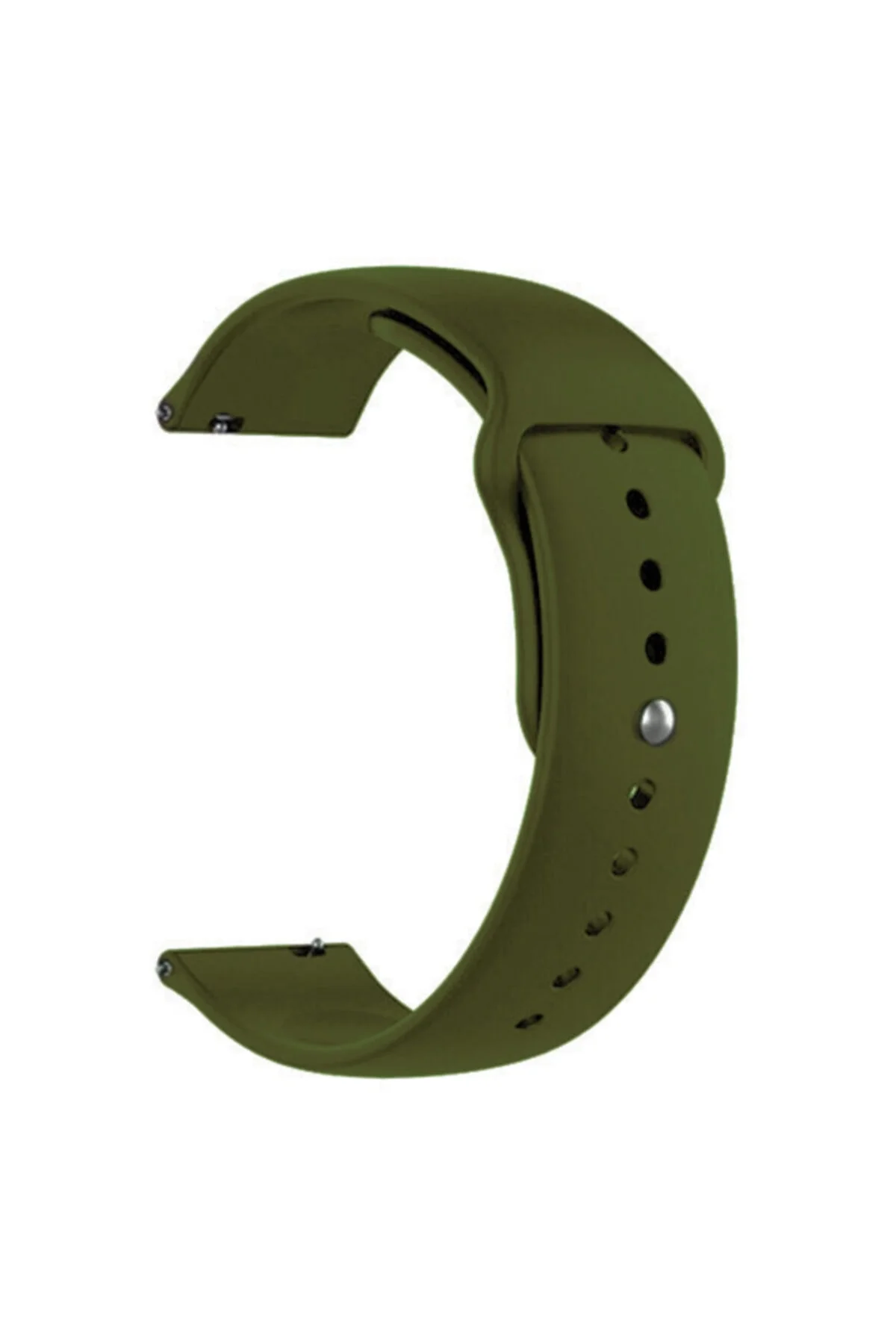 Samsung Gear S3 Frontier Için Silikon Kordon Kayış Çam Yeşili