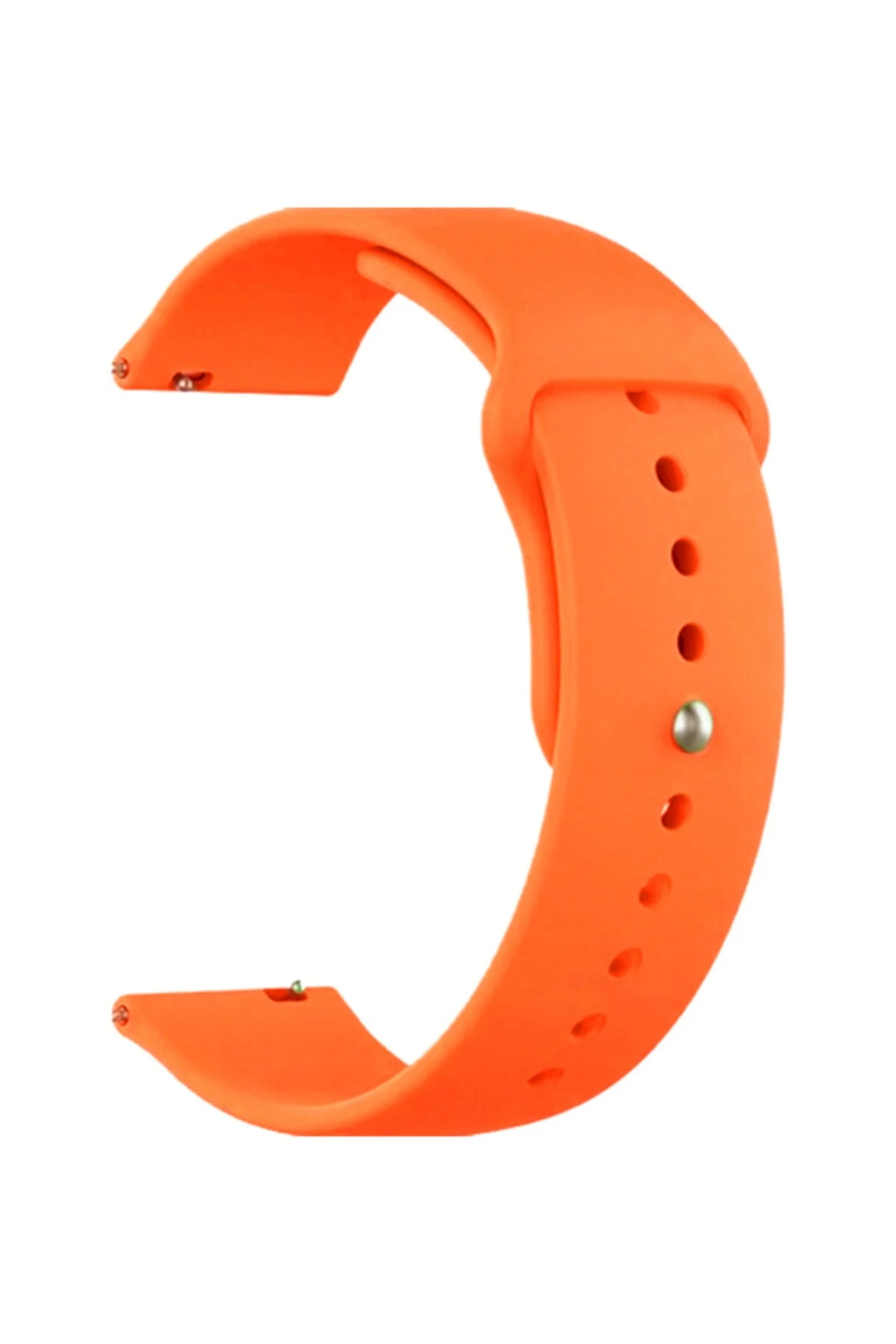 Turuncu Huawei Watch Gt 2 42 Mm Için Silikon Kordon