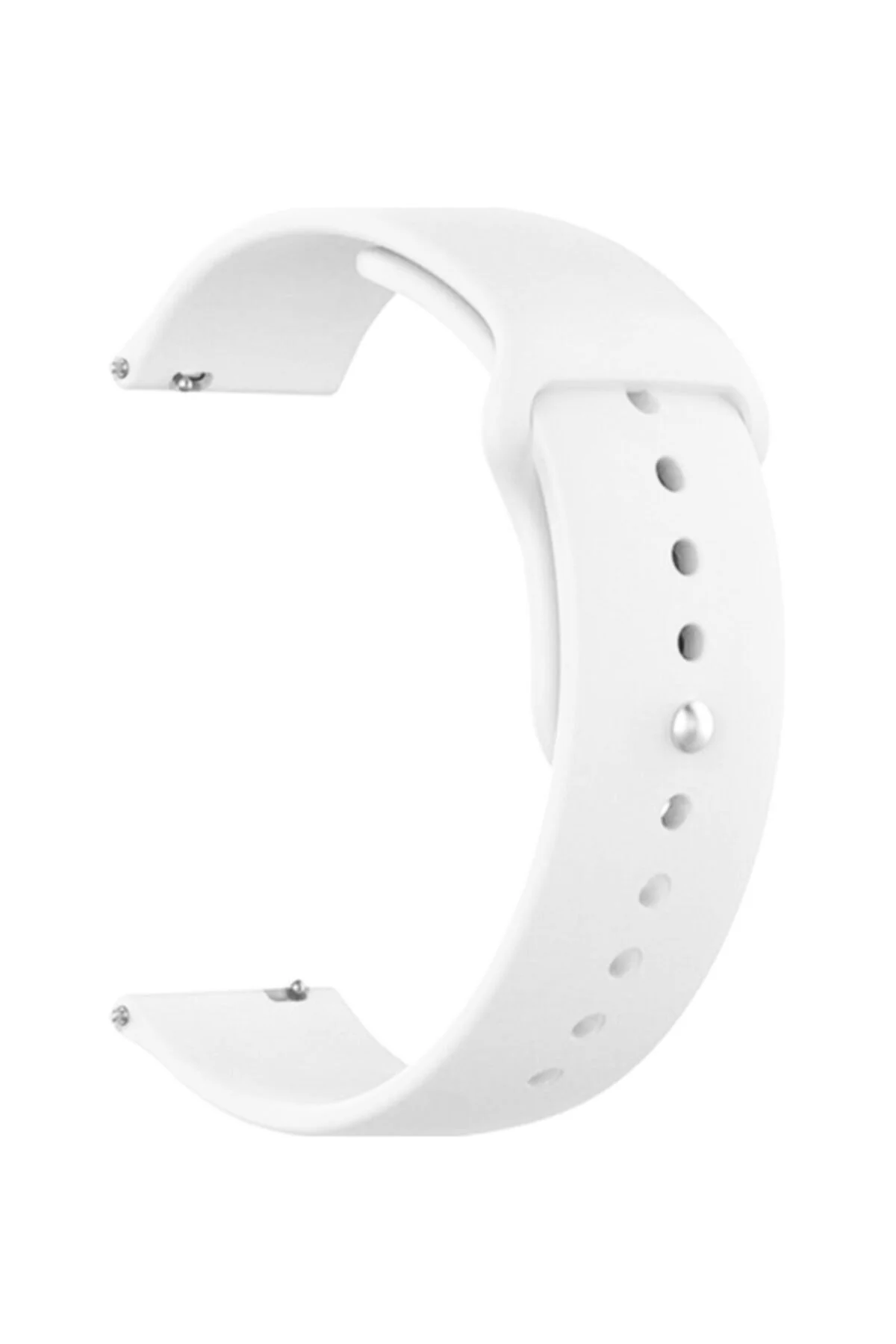 Beyaz Huawei Watch Gt 2 42 Mm Için Silikon Kordon