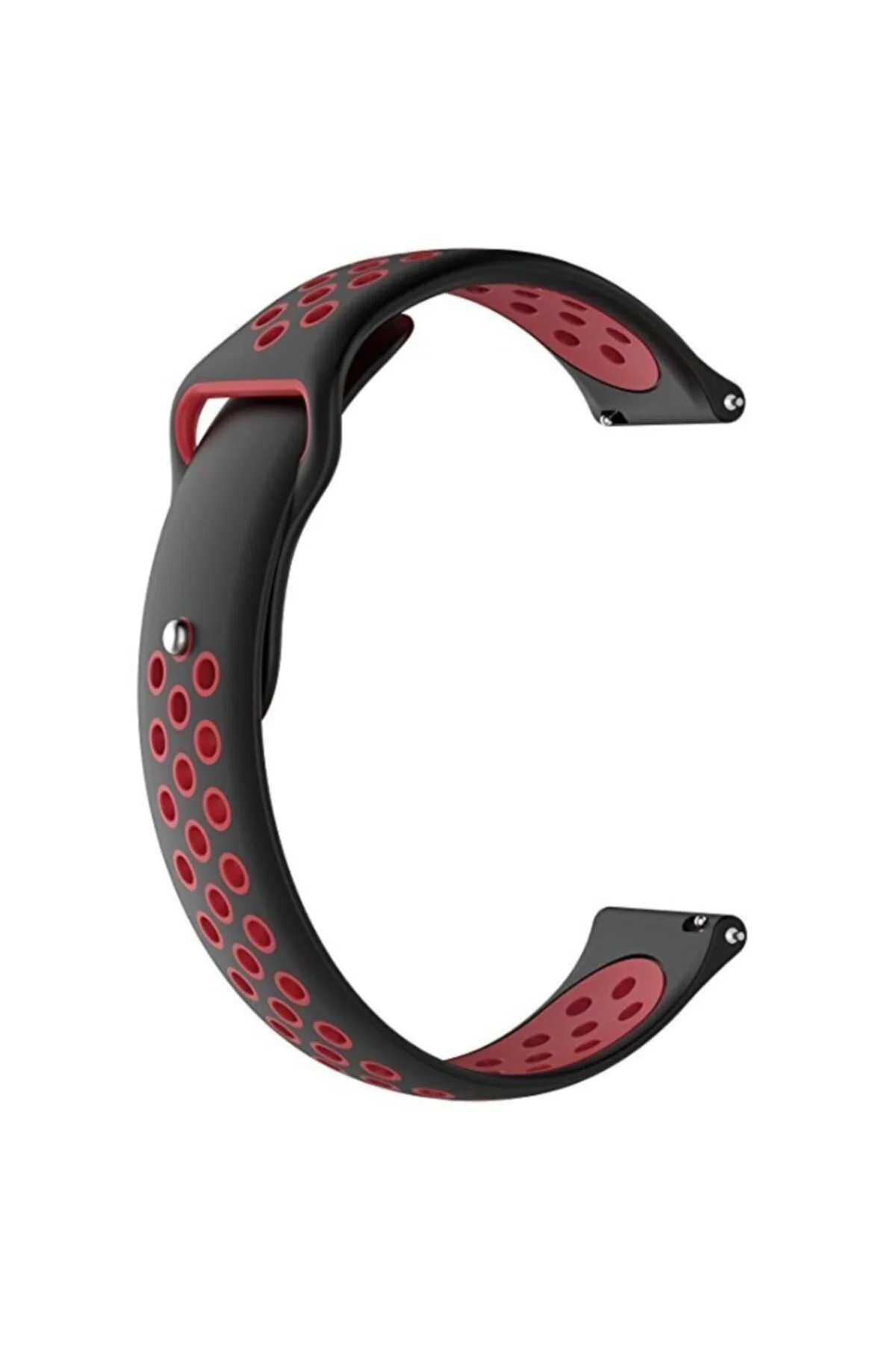 Unisex Siyah Garmin Approach S40 Uyumlu Delikli Spor Silikon Kordon