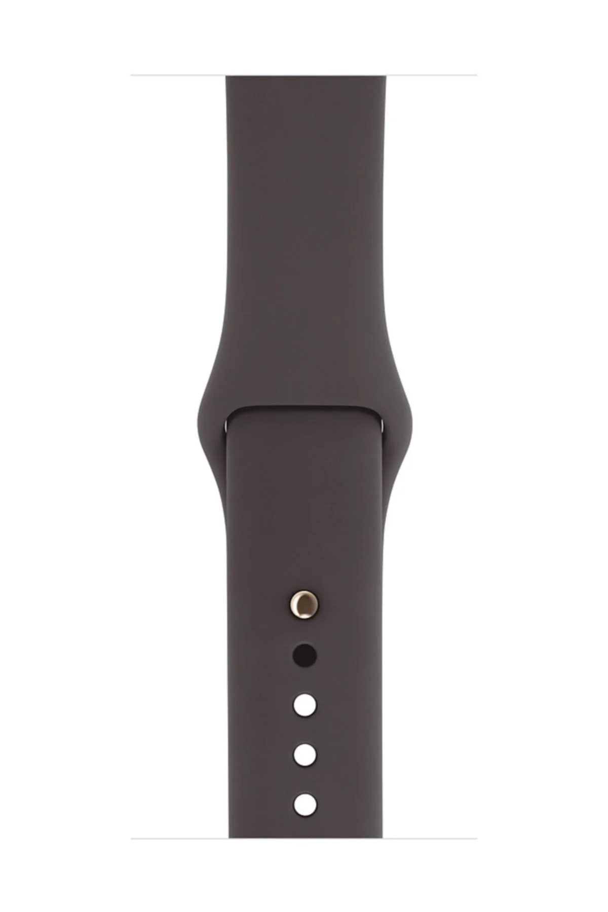 Kahverengi Apple Watch Series 4 5 Için 44 Mm Large Beden(l Sıze) Silikon Kordon - Markacase Görsel 2