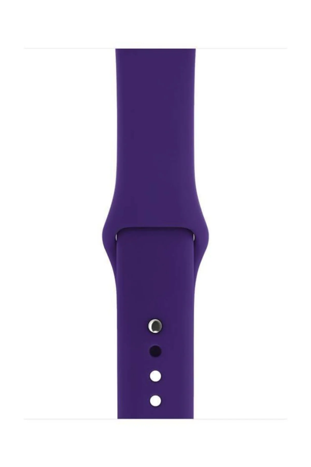 Apple Watch Series 4 5 Için Uyumlu 44 Mm Large Beden(m/l Sıze) Silikon Kordon Mor