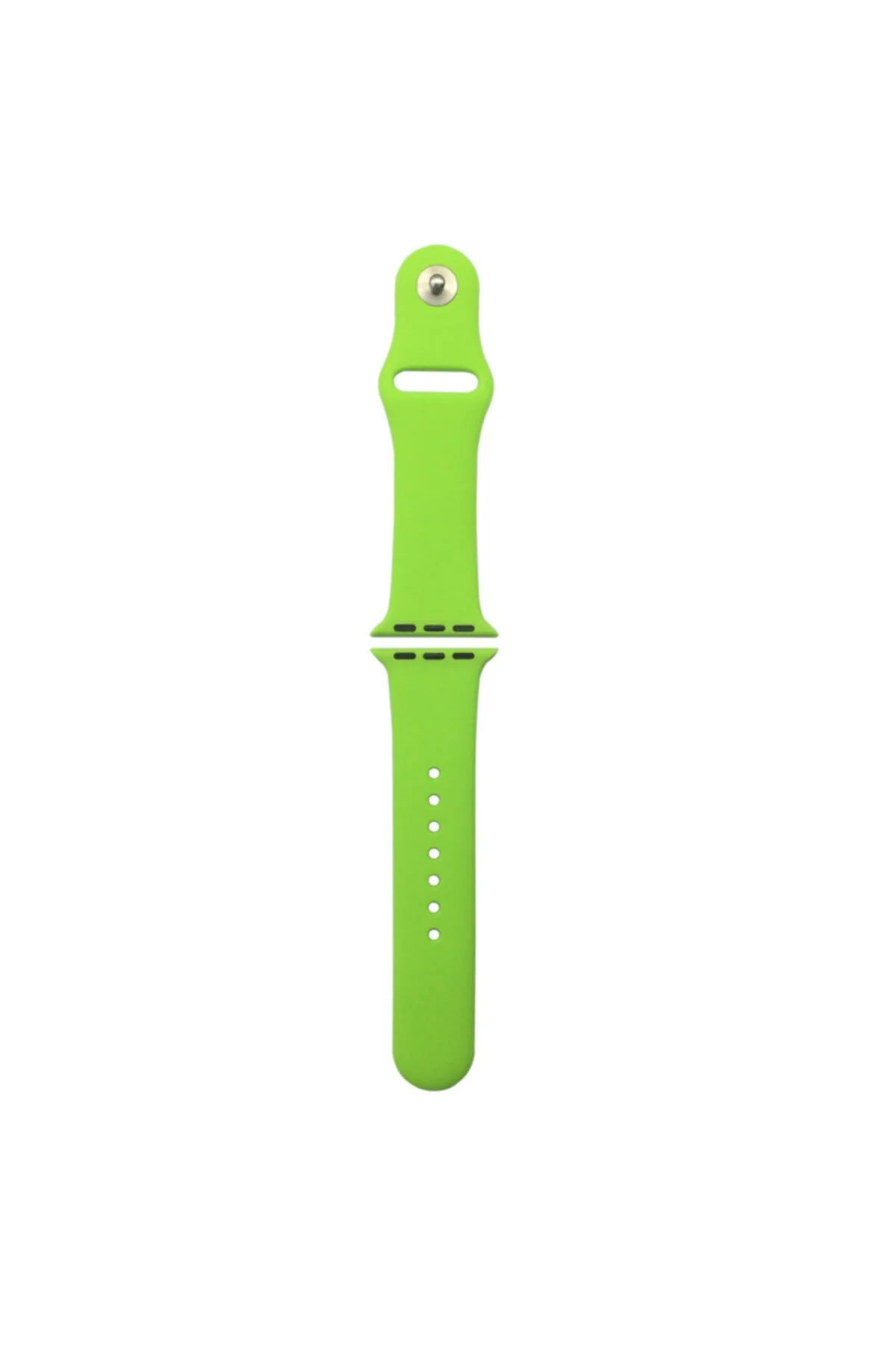 Apple Watch Series 1 2 3 Uyumlu Fıstık Yeşili 38 mm Small Beden Silikon Kordon