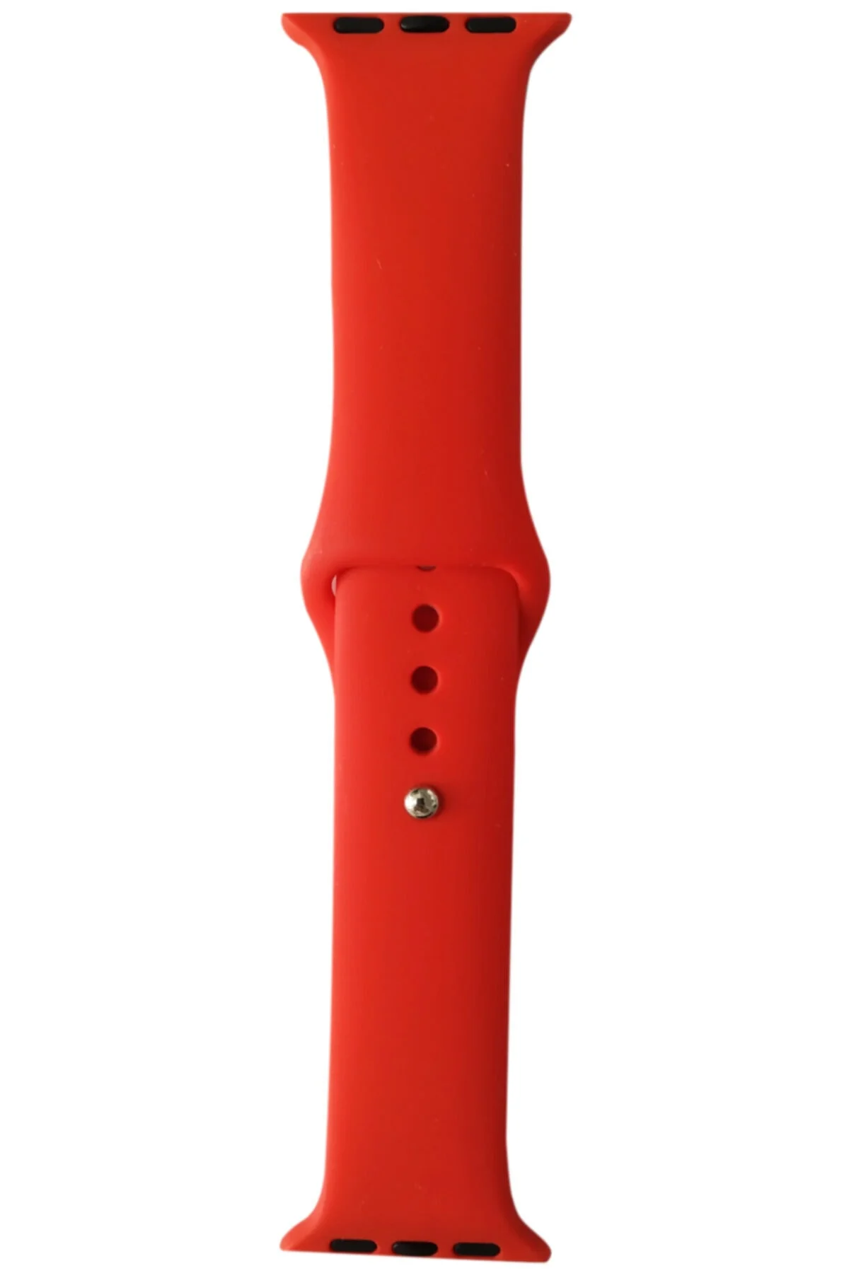Apple Watch Series 1 2 3 Için 38 Mm Small Beden(s/m Sıze) Silikon Kordon Kırmızı