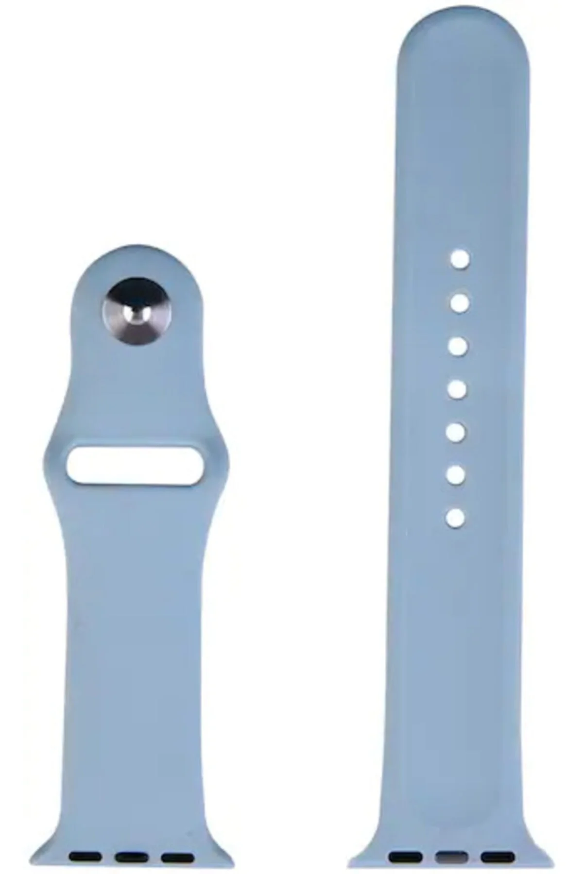 Apple Watch Series Uyumlu 1 2 3 Için 38 mm Small Beden(s/m Sıze) Silikon Kordon Cornflower - Markacase Görsel 2
