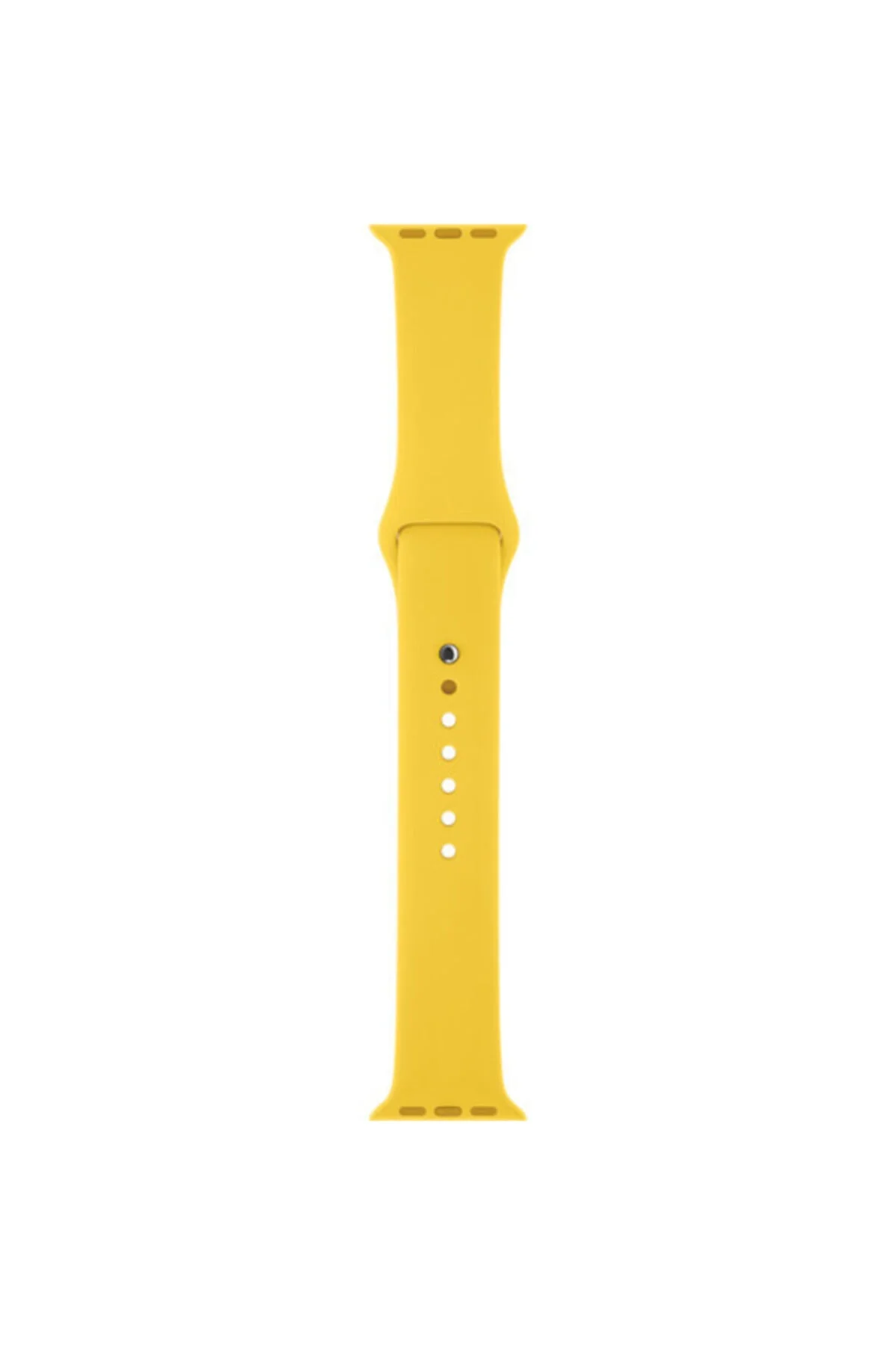 Apple Watch Series 1 2 3 Için 38 Mm Large Beden(M/L SIZE) Silikon Kordon Sarı