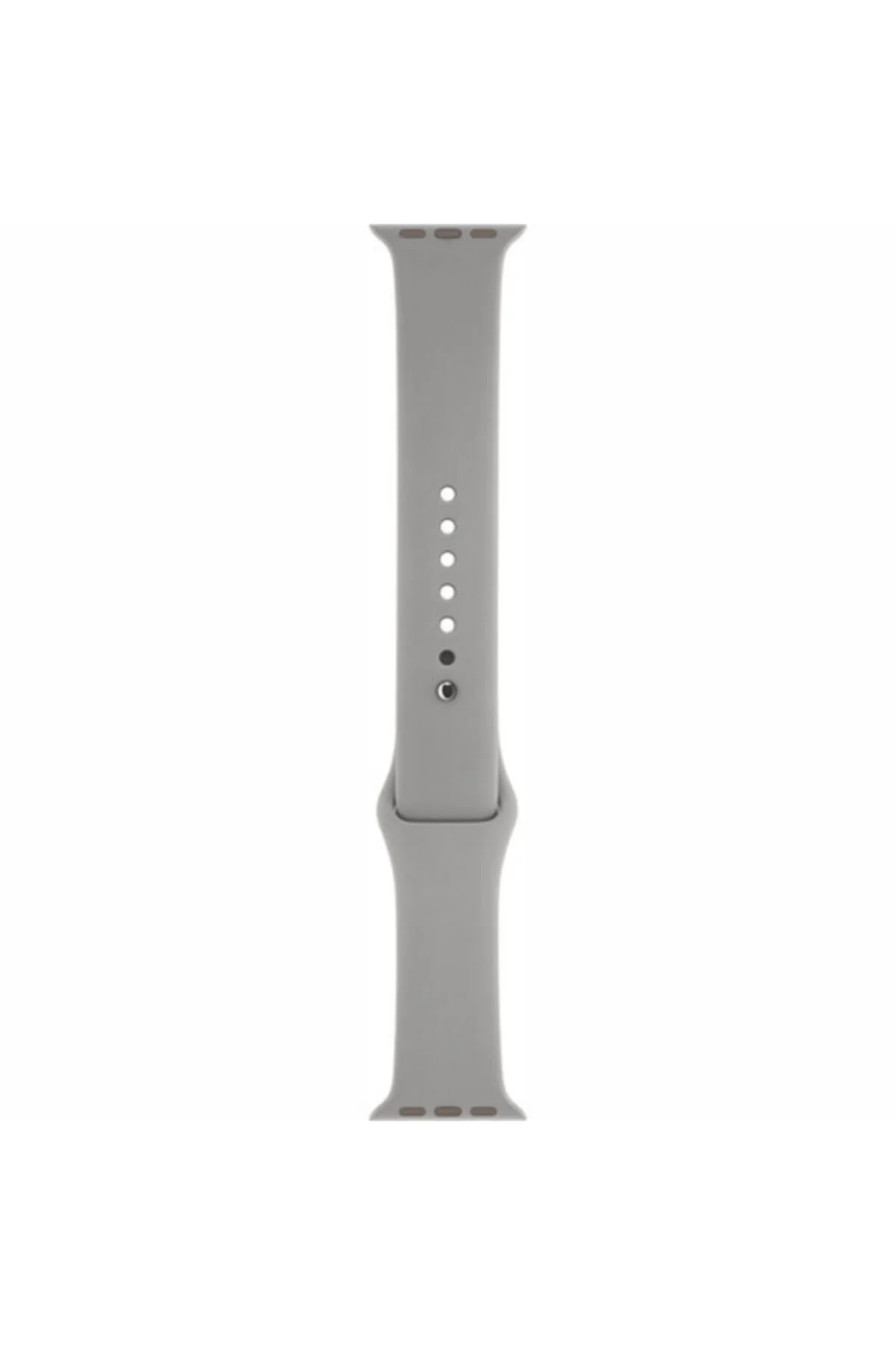 Apple Watch Series 1 2 3 Için 38 mm Taş Gri Large Beden Silikon Kordon