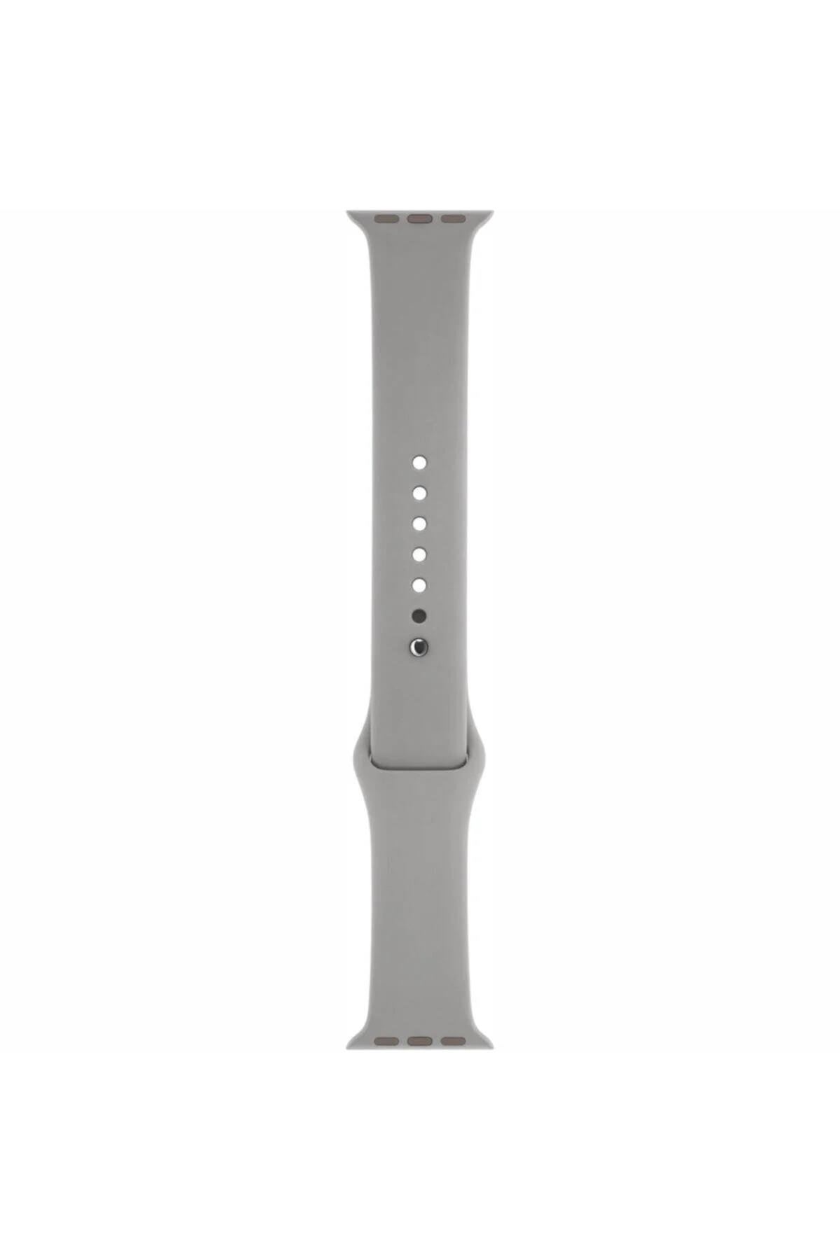 Apple Watch Series 4 5 Uyumlu Taş Gri 40 mm Large Beden(m/l Sıze) Silikon Kordon