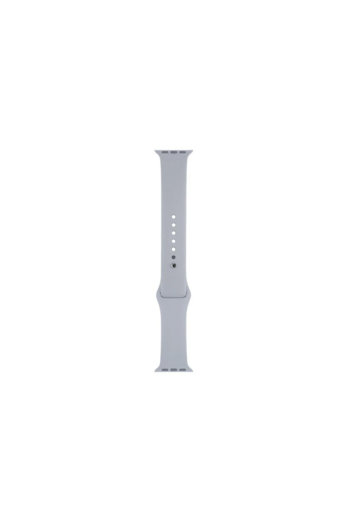 Gri Apple Watch Series 4 5 Için 40 mm Large Beden Silikon Kordon
