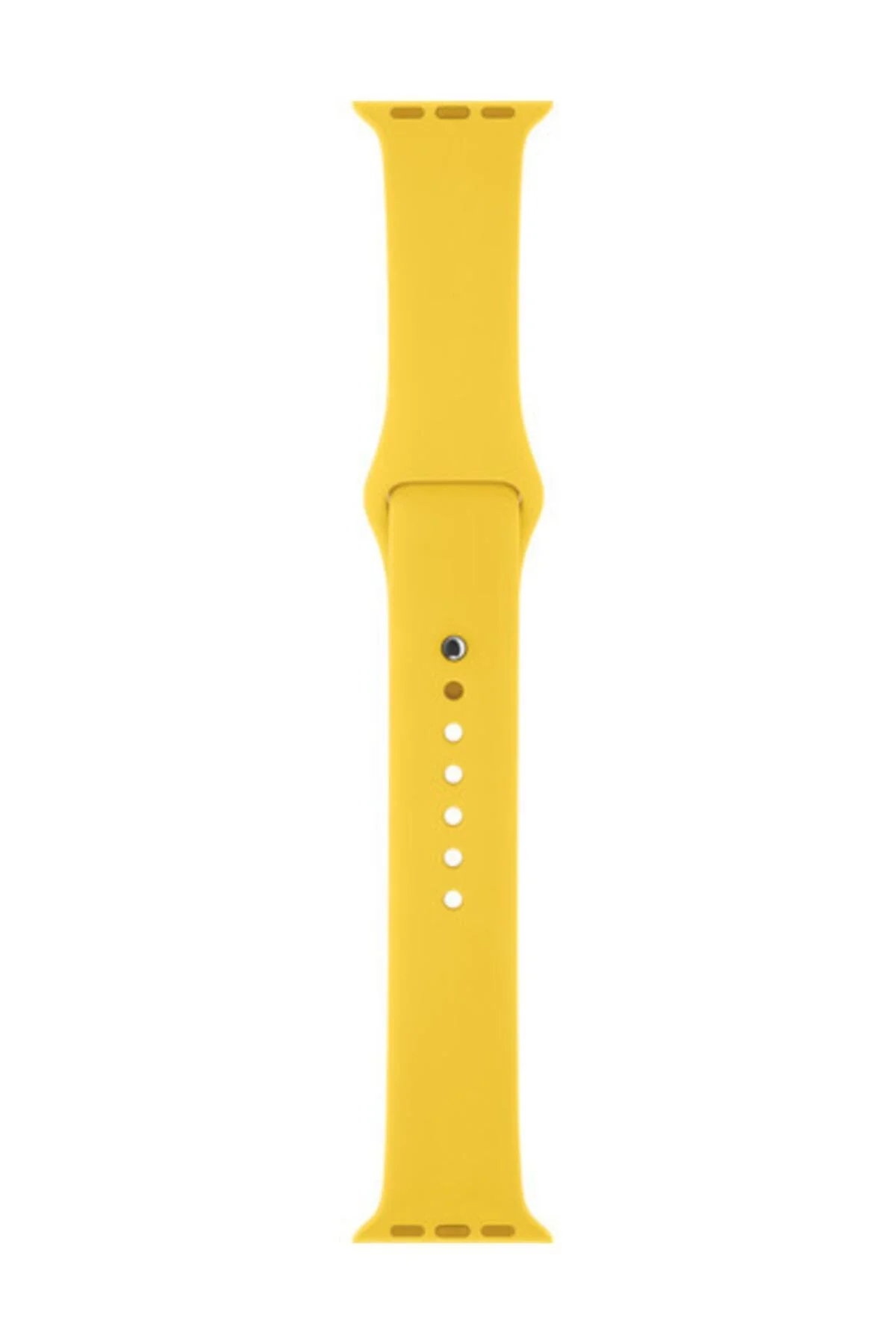 Apple Watch Series Uyumlu 4 5 Için 44 Mm Large Beden(m/l Sıze) Silikon Kordon Sarı