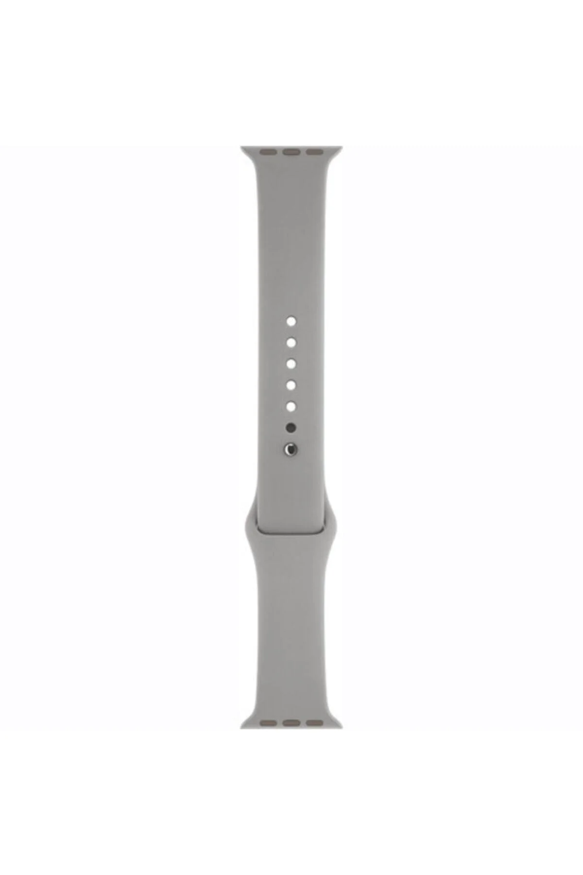 Apple Watch Series 1 2 3 Uyumlu Taş Gri 42 mm Small Beden(s/m Sıze) Silikon Kordon