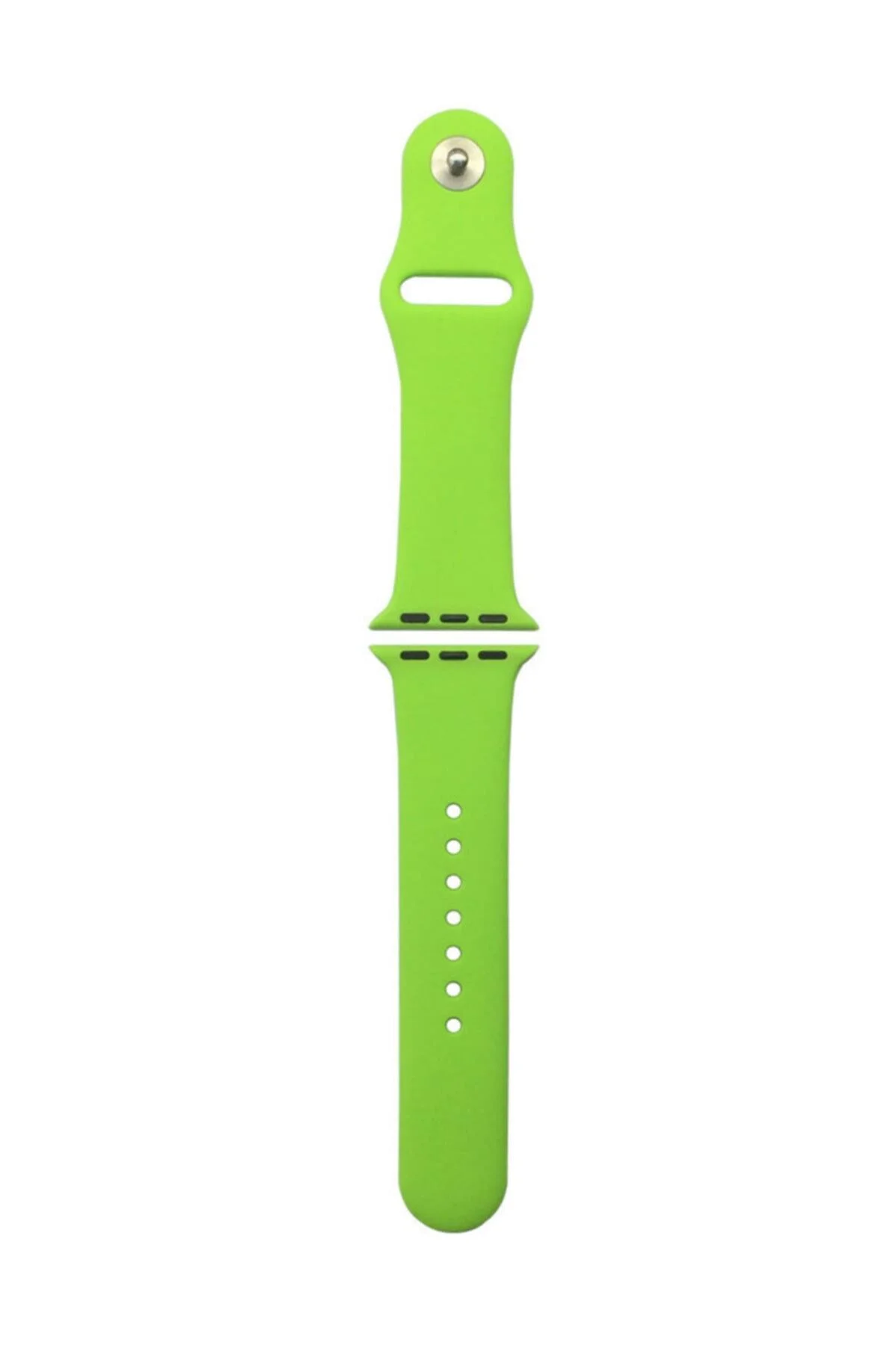 Fıstık Yeşili Apple Watch Series 1 2 3 Için 42 Mm Small Beden(s Sıze) Silikon Kordon
