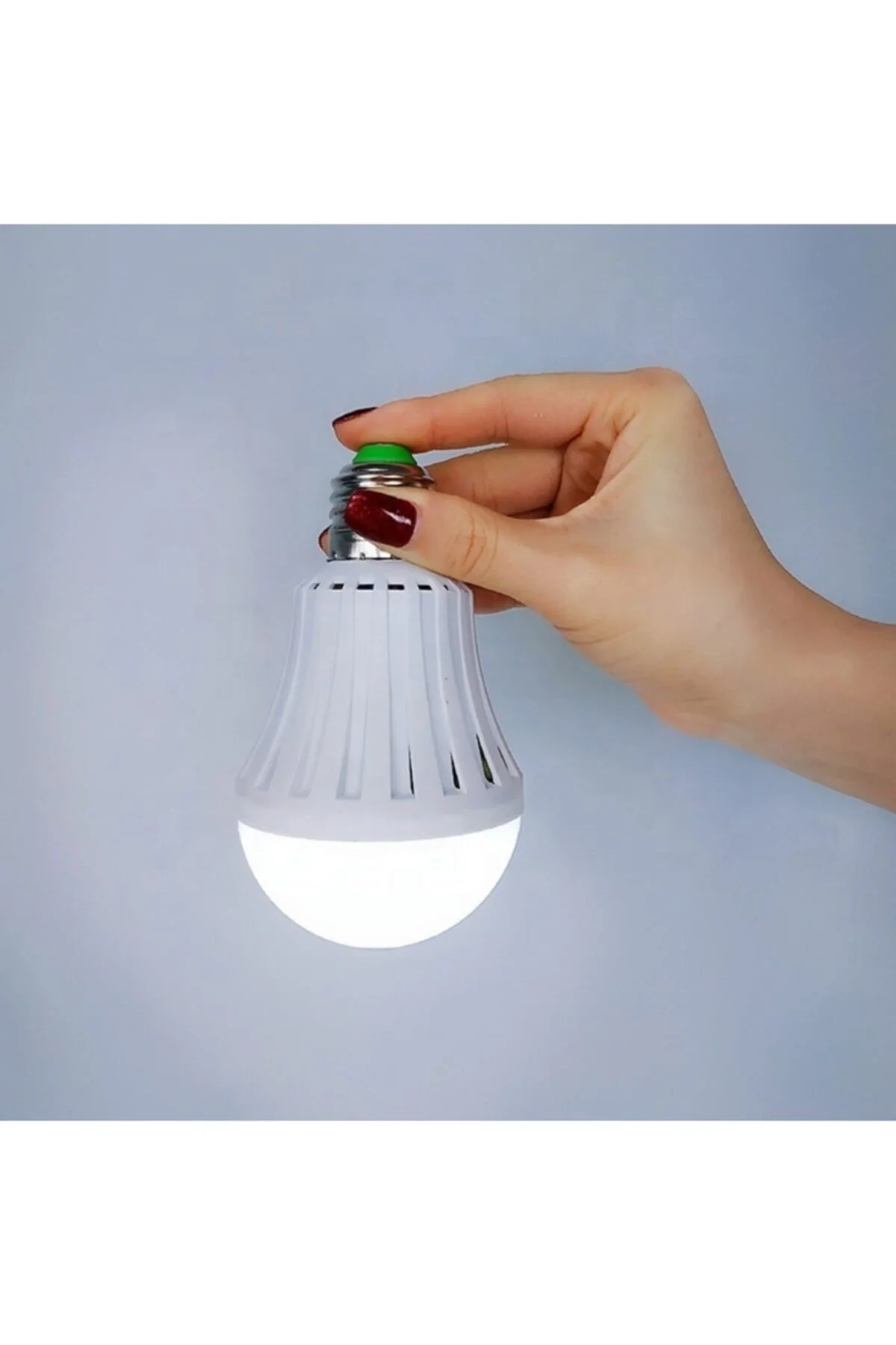 9 Watt Şarjlı Led Ampul Seyyar Askı Aparatlı Ampul 4 Adet