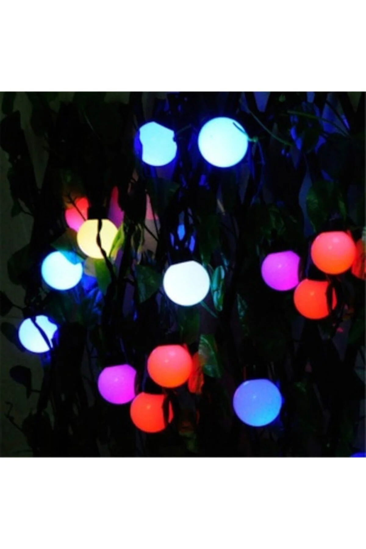 Yılbaşı Çam Ağaç Süsü Işığı Rgb Led Şerit Dekor Lambası Işık Topu - pazariz Görsel 6
