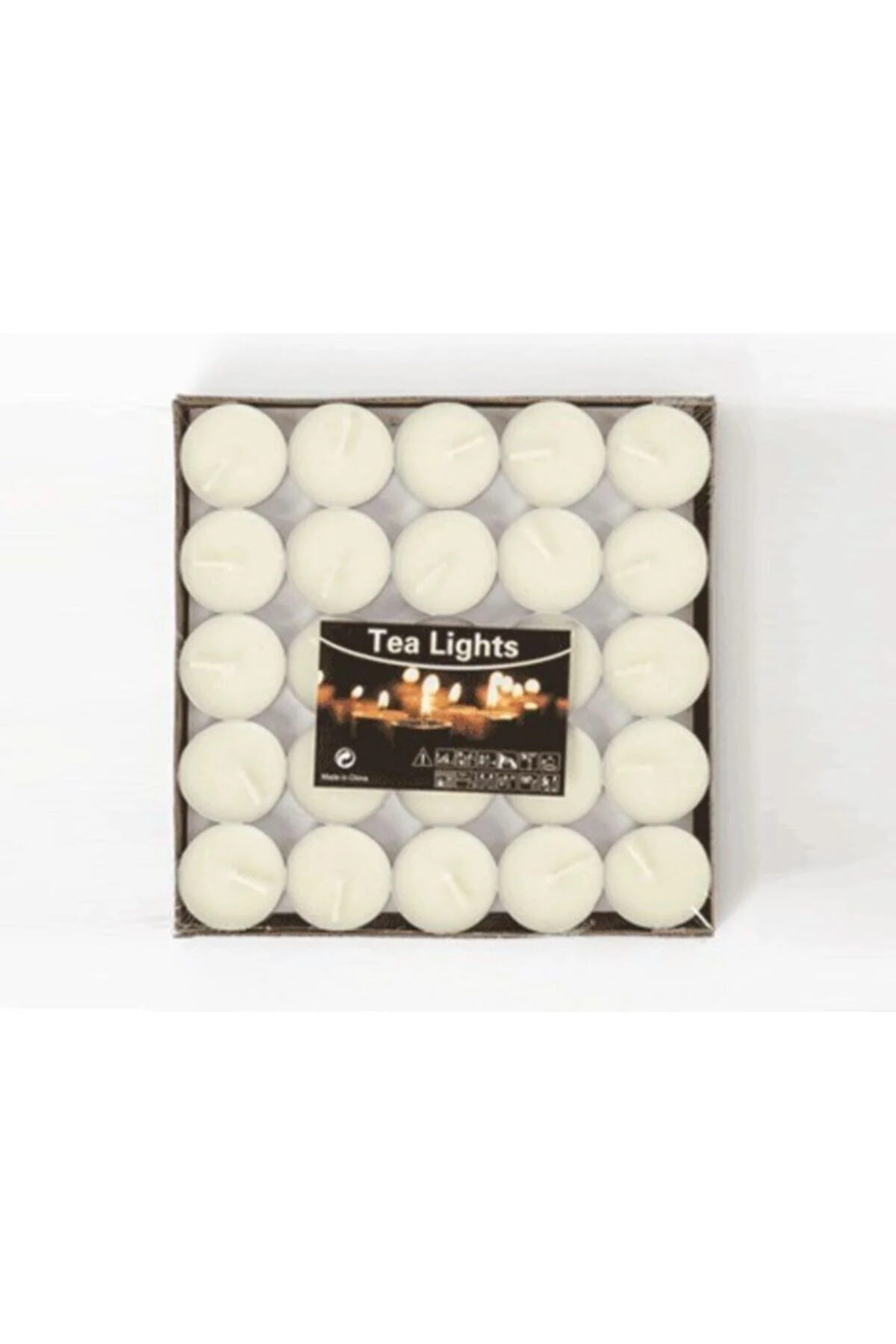 Kokusuz Tealight Mum (50 Adet) - Beyaz
