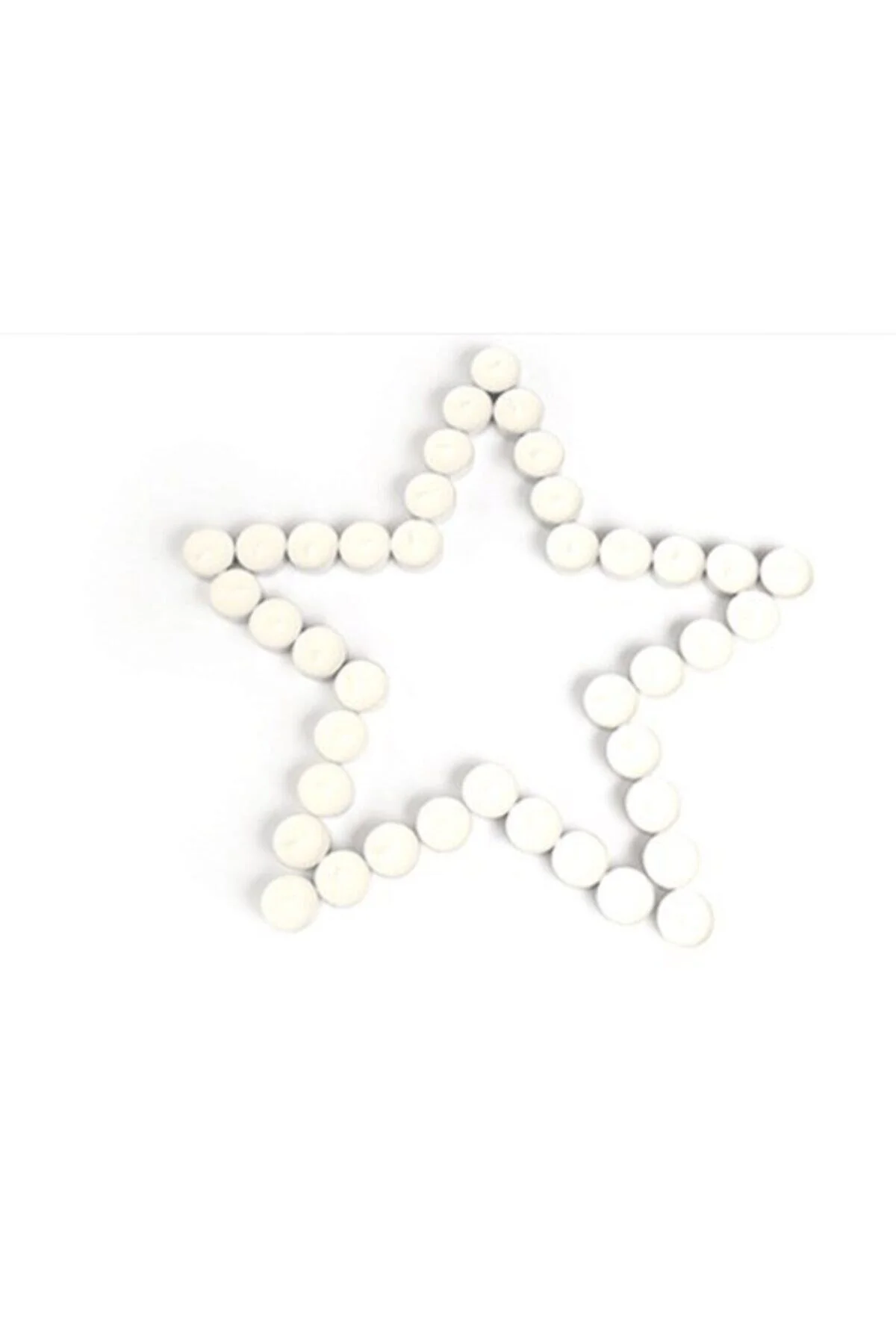 Kokusuz Tealight Mum (50 Adet) - Beyaz - pazariz Görsel 2
