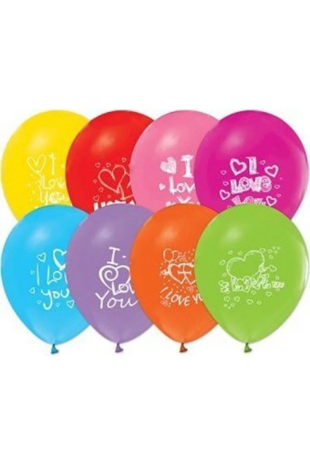 Fırsat Ayı I Love You Baskılı Balon 10 Adet