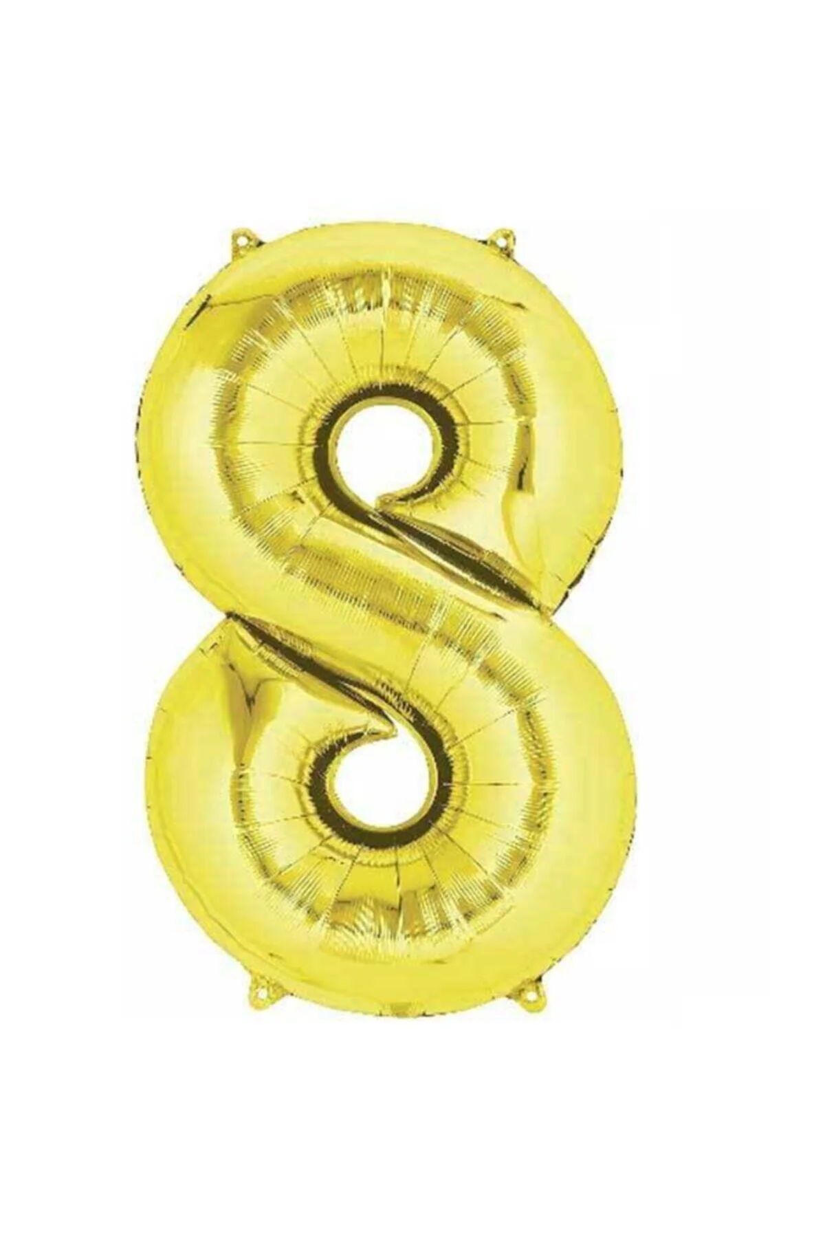 8 Rakam Folyo Gold Renk Balon Küçük 35 Cm