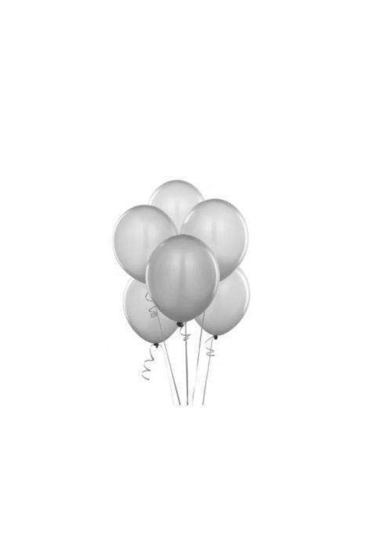 Balon-balon 100 Adet - Gri-18739