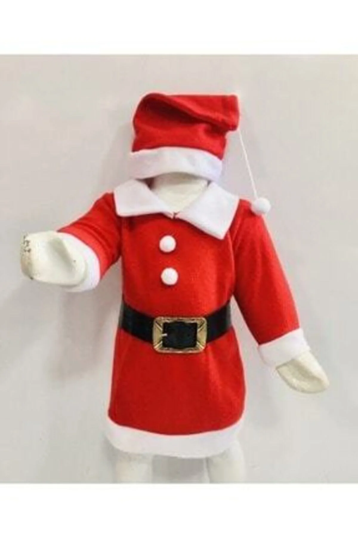 Pembecin Kız Çocuk Noel Baba Kostüm Yılbaşı Eğlence Çocuk Giyim