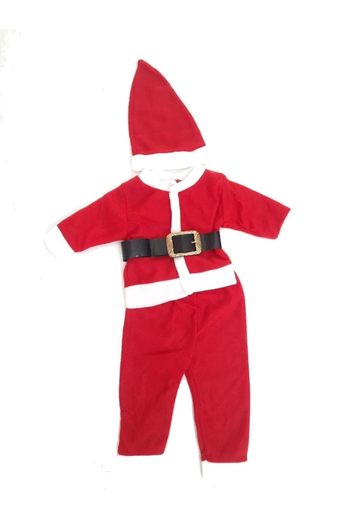 Pembecin Unisex Çocuk Kırmızı Yılbaşı Noel Kostümü Kıyafeti