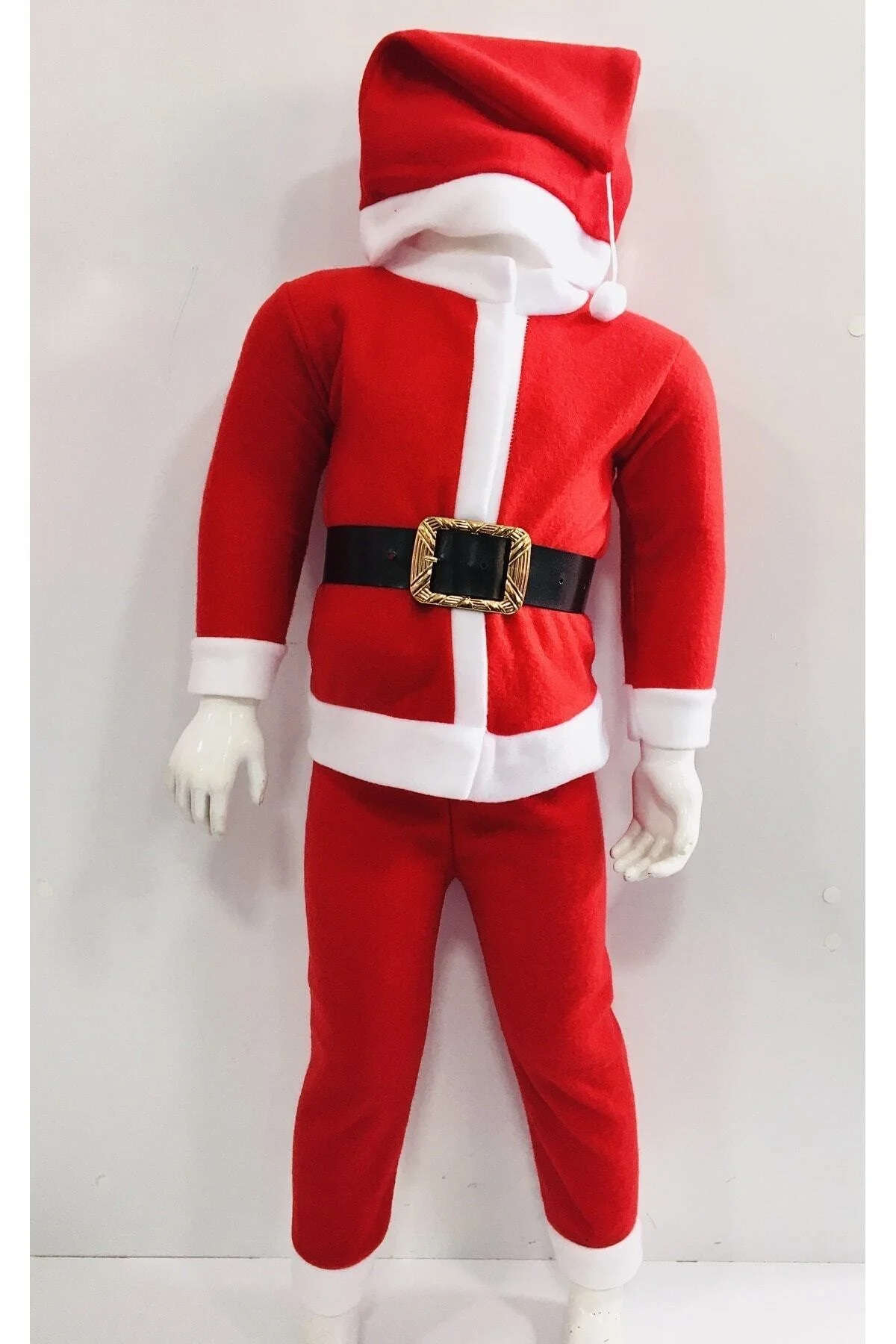 Pembecin Erkek Çocuk Noel Baba Kostüm Yılbaşı Eğlence Çocuk Giyim - PEMBECİN Görsel 2