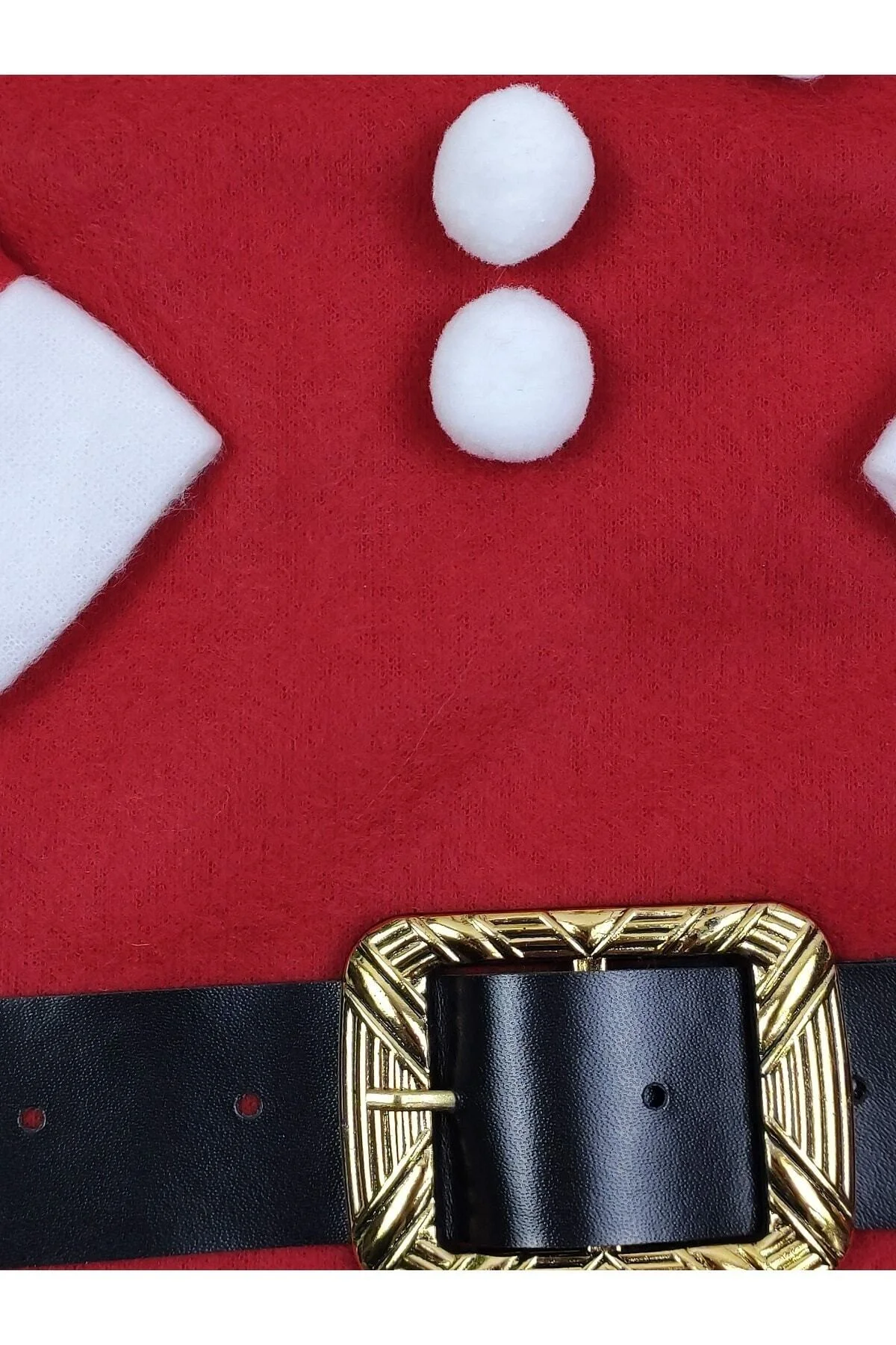 Pembecin Kız Çocuk Noel Elbise Noel Baba Kıyafeti Kostümü - PEMBECİN Görsel 3