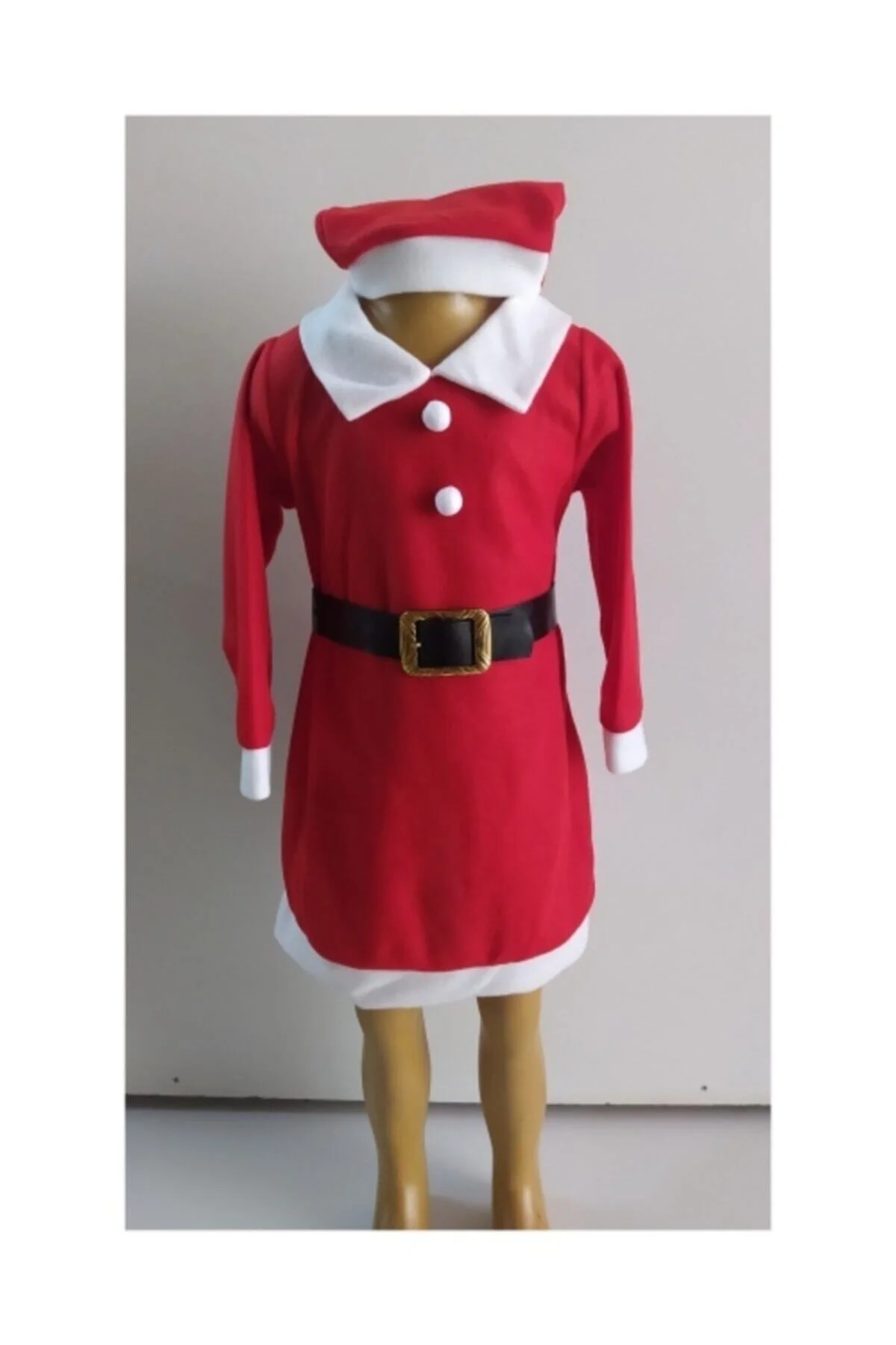 Pembecin Kız Çocuk Kırmızı Noel Kostüm - PEMBECİN Görsel 2