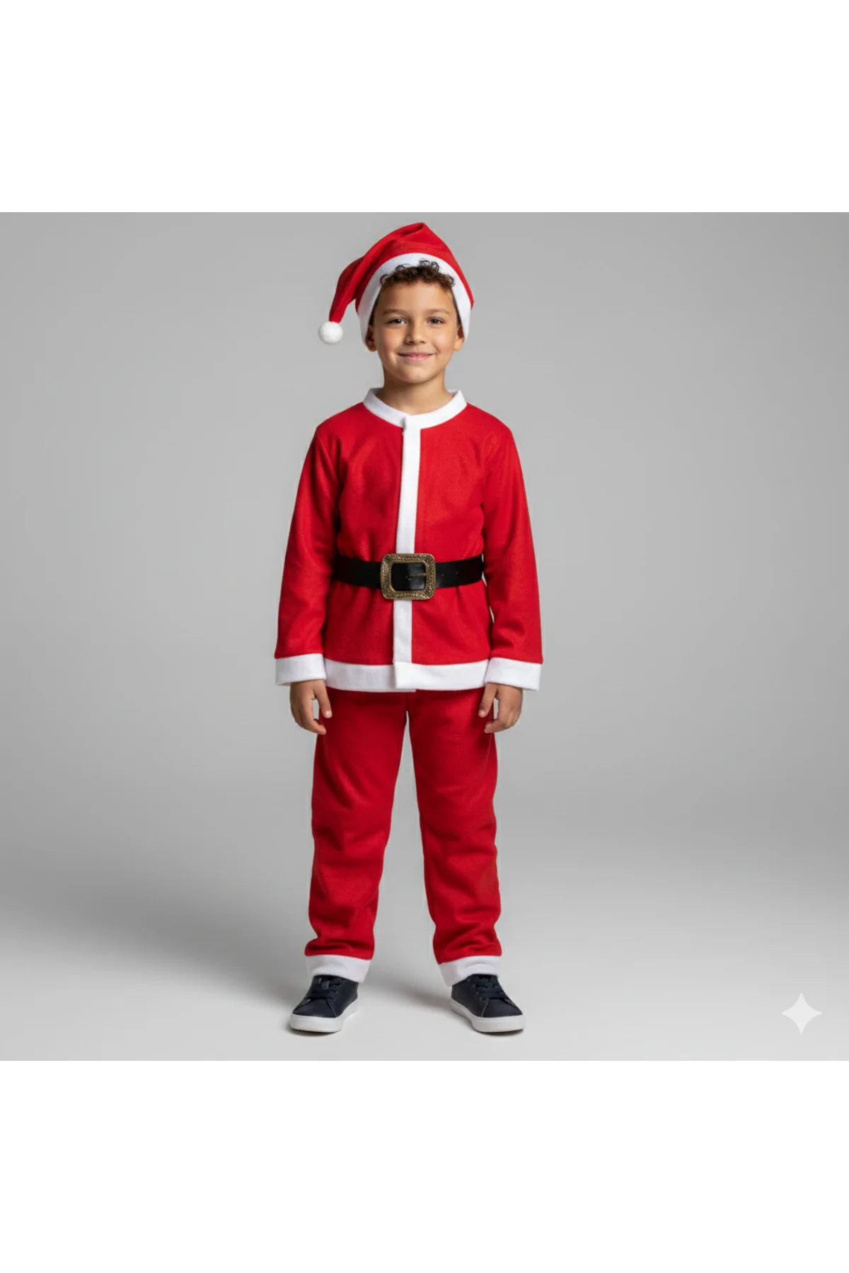 Pembecin Erkek Çocuk Noel Baba Kostümü Noel Kıyafeti Yılbaşı Yeni Yıl Hediyesi - PEMBECİN Görsel 4