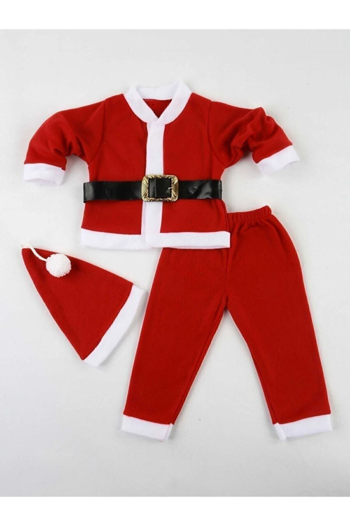 Pembecin Chiristmas Yılbaşı Noel Baba Erkek Çocuk Kostüm Takım - PEMBECİN Görsel 6