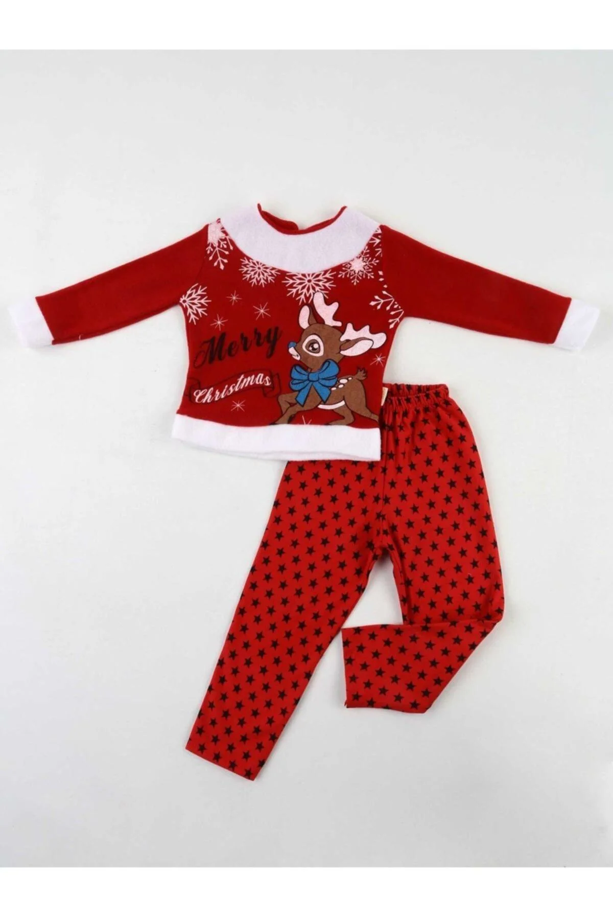 Pembecin Kırmızı Noel Kız Çocuk Takım