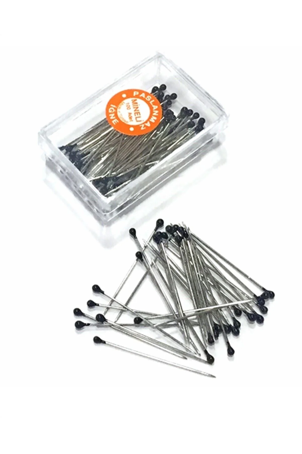 Siyah Mineli Başlı Toplu Iğne 30 Mm 100'lü