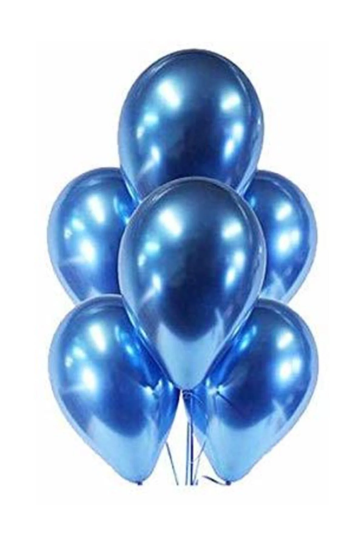 Parti Krom Balon Mavi 100 Adet Balon - Melins Görsel 2