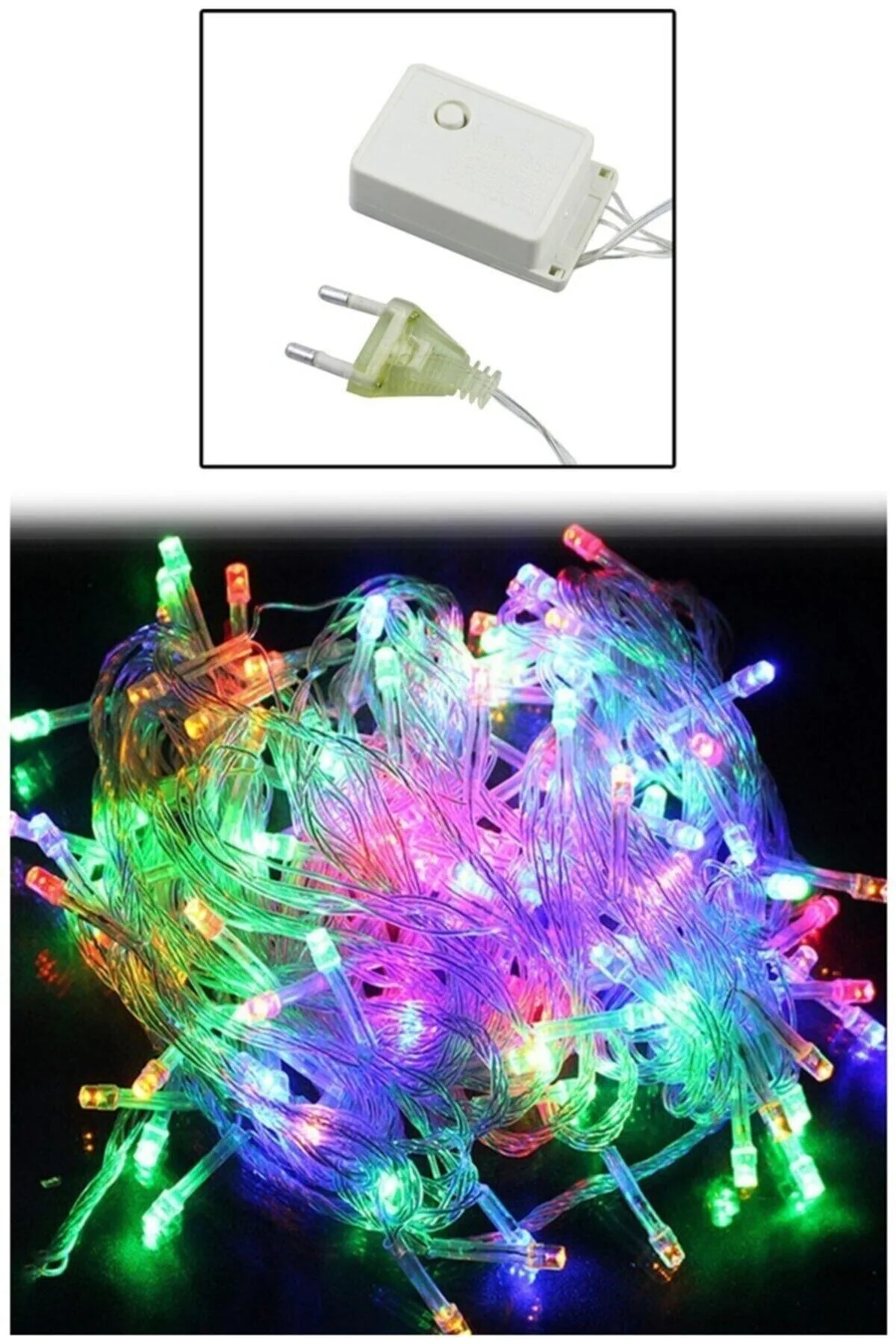 10mt Rgb 100 Led Fişli Noel Parti Yılbaşı Ağaç Dekoratif Aydınlatma Lambası Animasyonlu Süsleme - Firsat Ayi Görsel 4